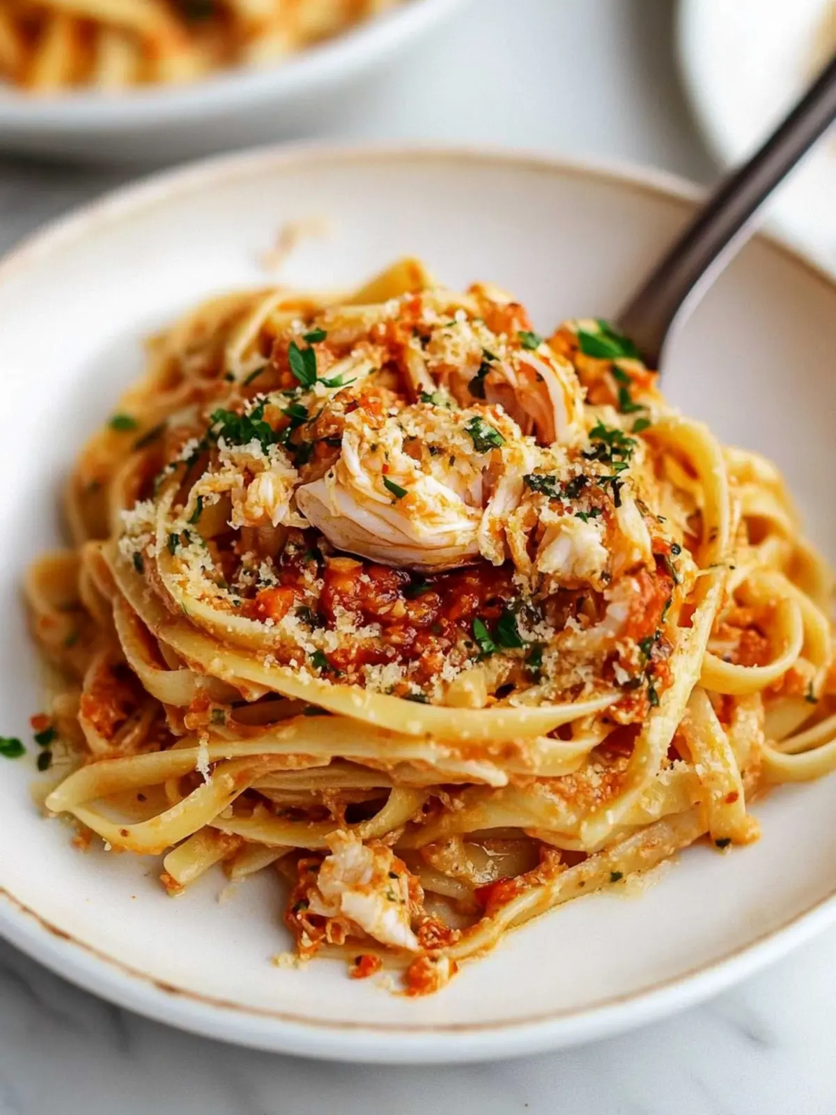 Delicious Pasta with Spicy Crab Sauce for Seafood Lovers 2 Pasta with Spicy Crab Sauce