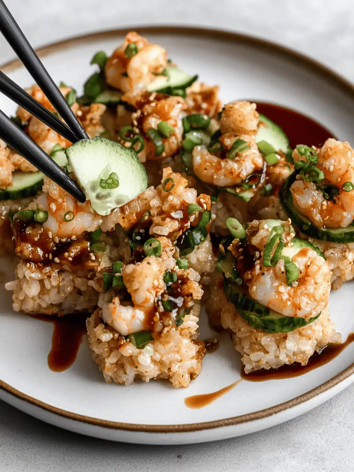 Crispy Rice with Spicy Shrimp Salad: A Flavorful Twist 3 Crispy Rice with Spicy Shrimp Salad