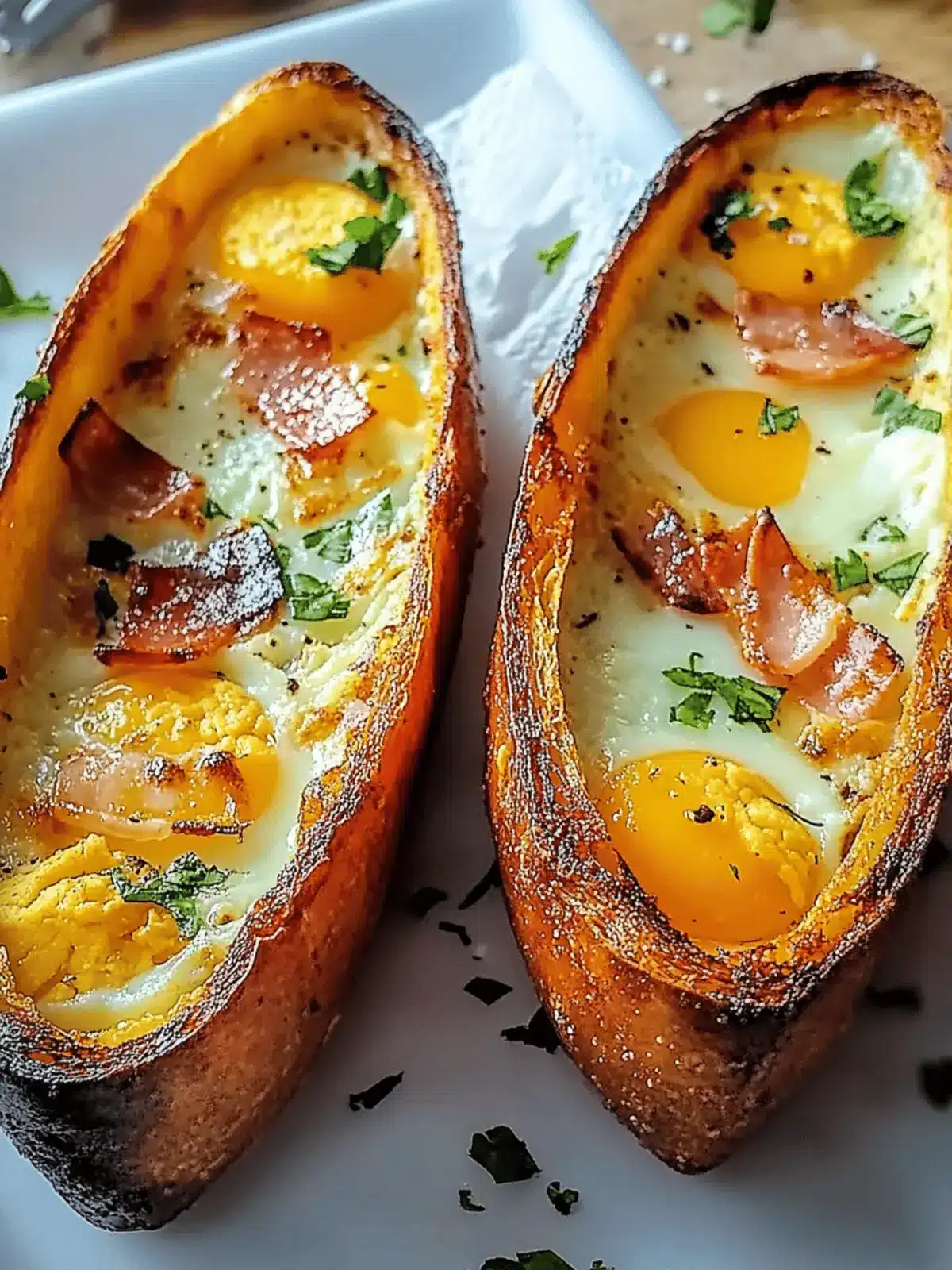 Baked Egg Boats Recipe: Customize Your Perfect Breakfast Delight 2 Baked Egg Boats Recipe