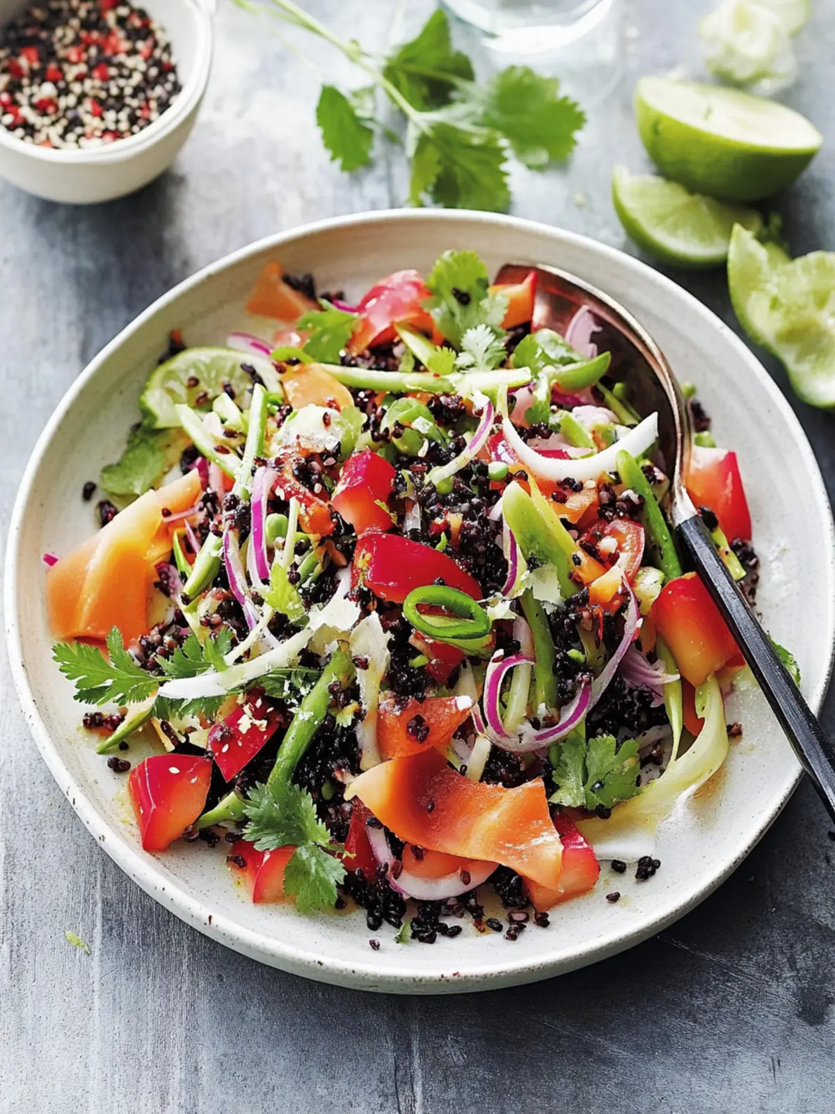 Delicious Black Rice, Ginger, and Papaya Salad You ll Love 3 black rice, ginger and papaya salad