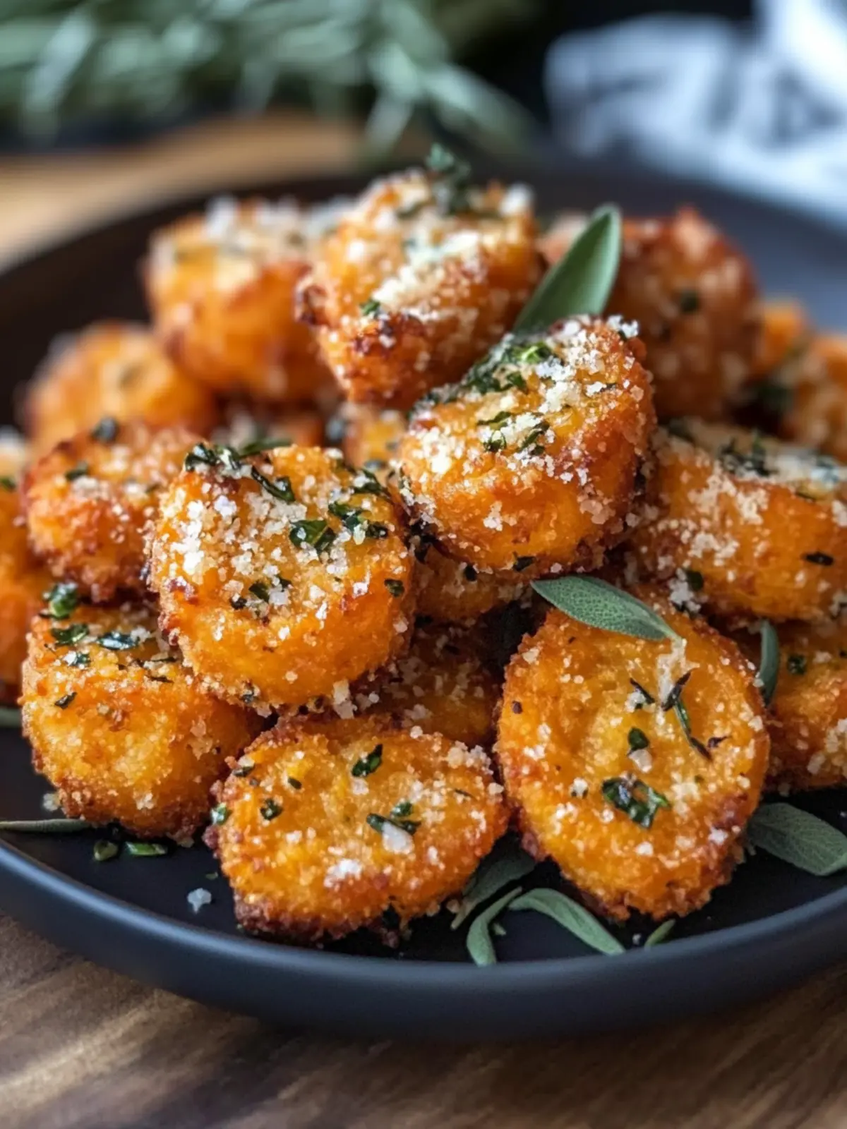 Crispy Sweet Potato Bites with Herbed Parmesan Butter Bliss 4 Crispy Sweet Potato Bites with Herbed Parmesan Butter