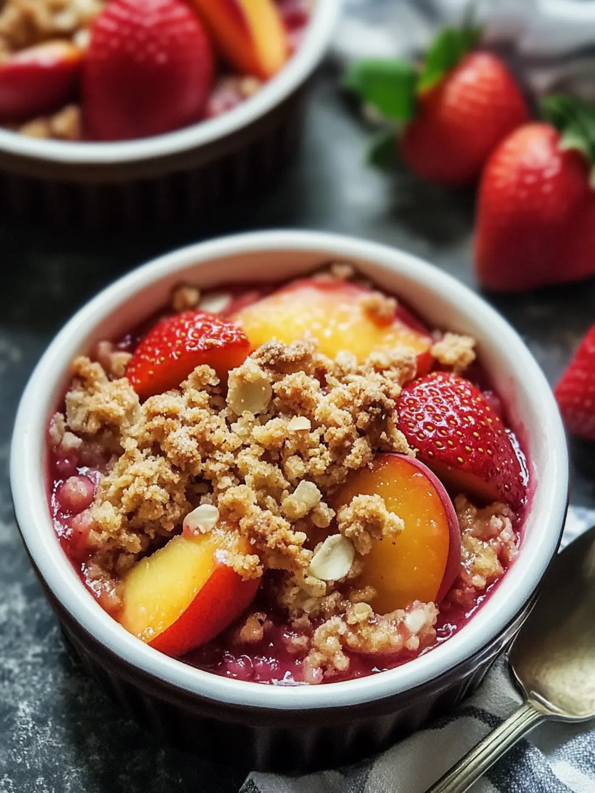 Delicious Strawberry Peach Crisp: A Sweet Summer Treat 3 Strawberry Peach Crisp