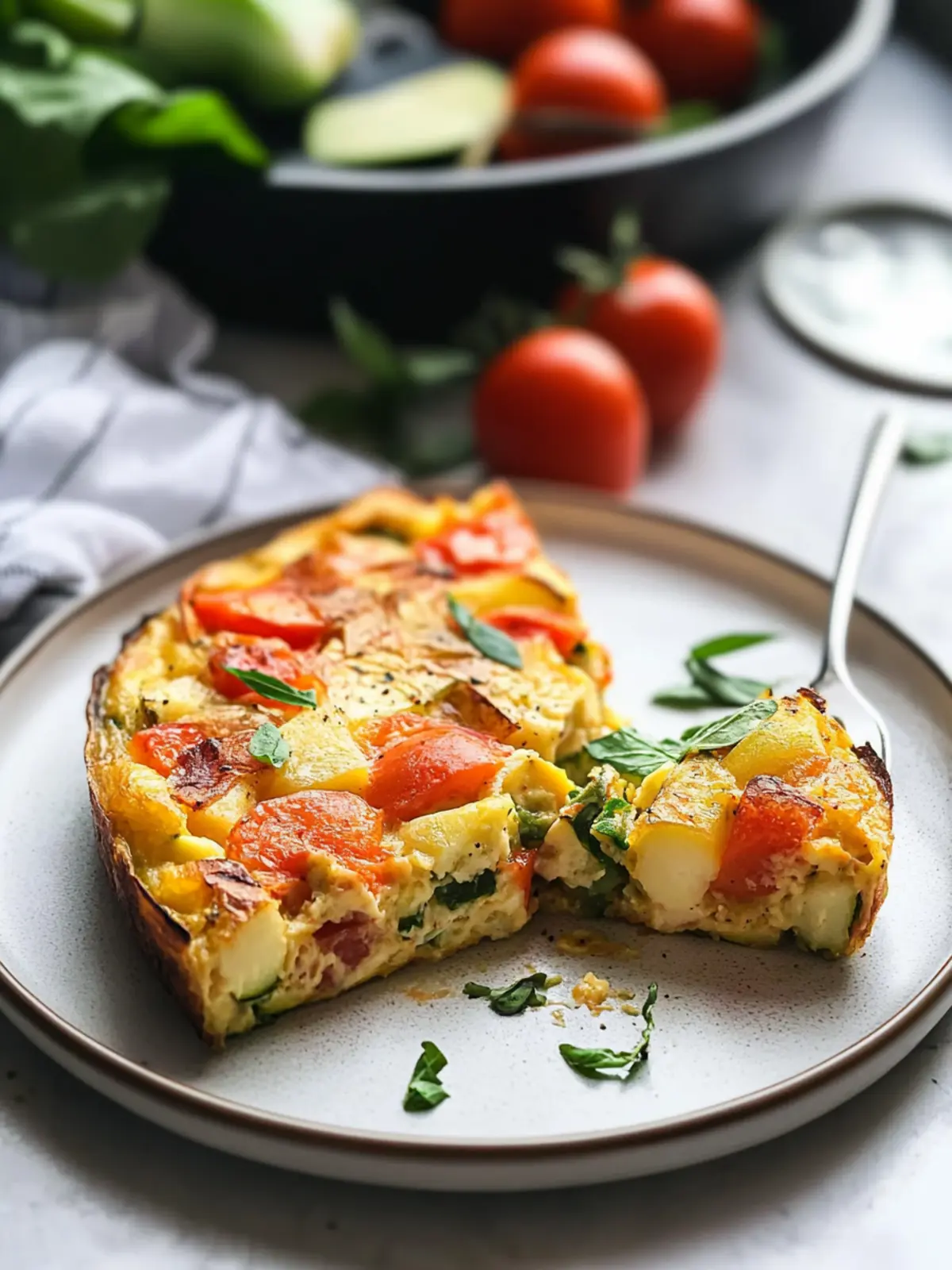 Vibrant Vegetable Vegan Frittata: A Flavorful Twist on Brunch 3 Vegetable Vegan Frittata