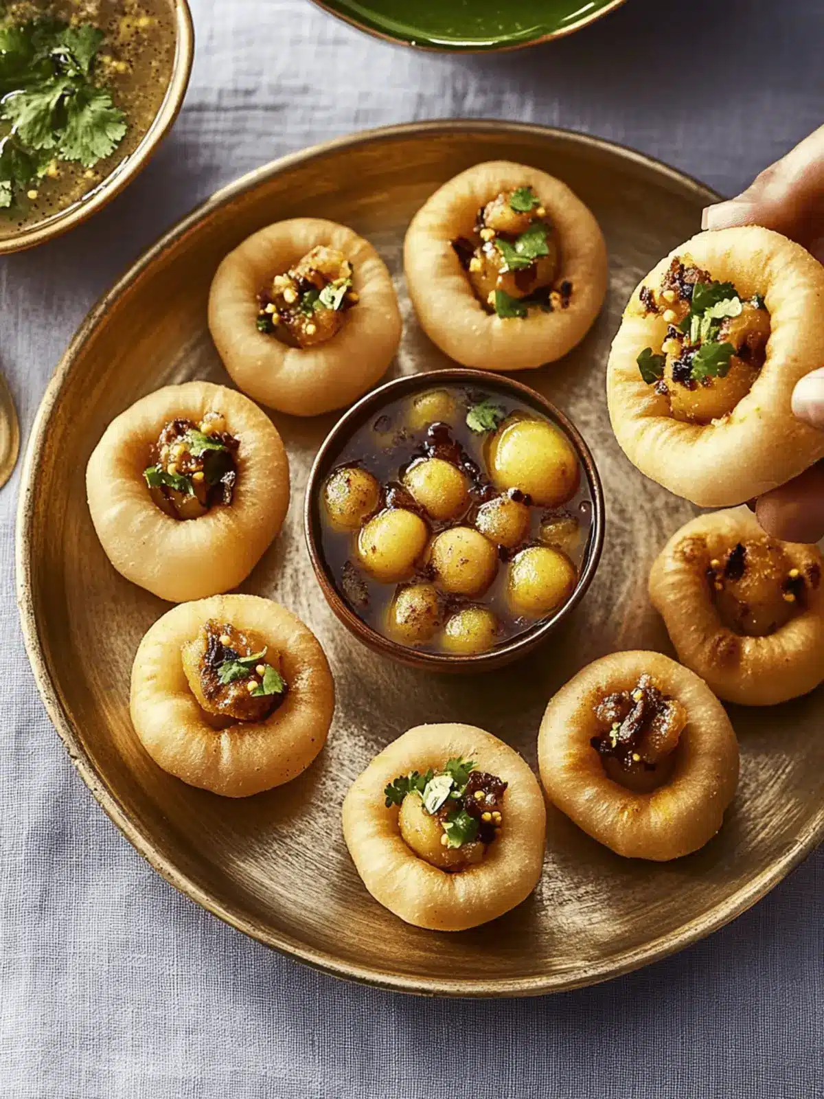 Irresistible Pani Puri: A Flavorful Vegan Adventure 3 Pani puri