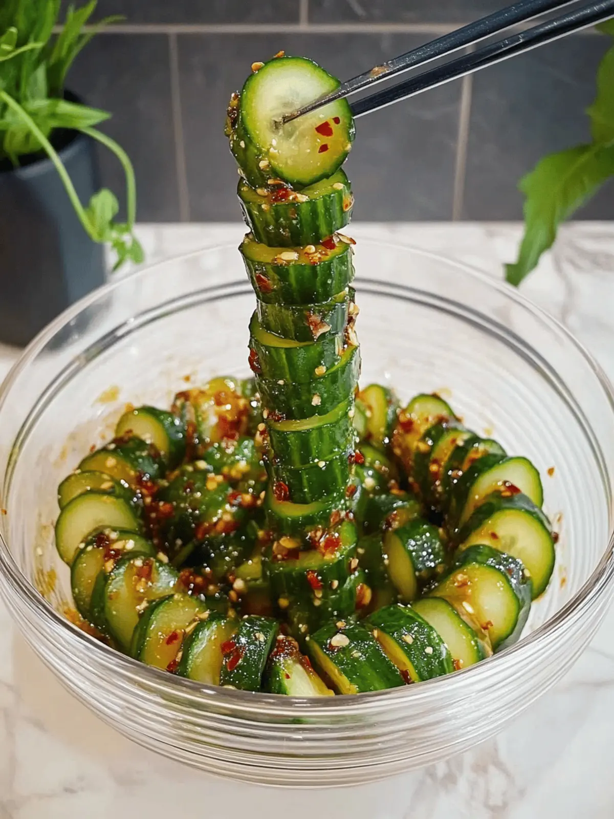 Spiral Cucumber Salad: Refreshing Crunch in Every Bite 3 Spiral Cucumber Salad