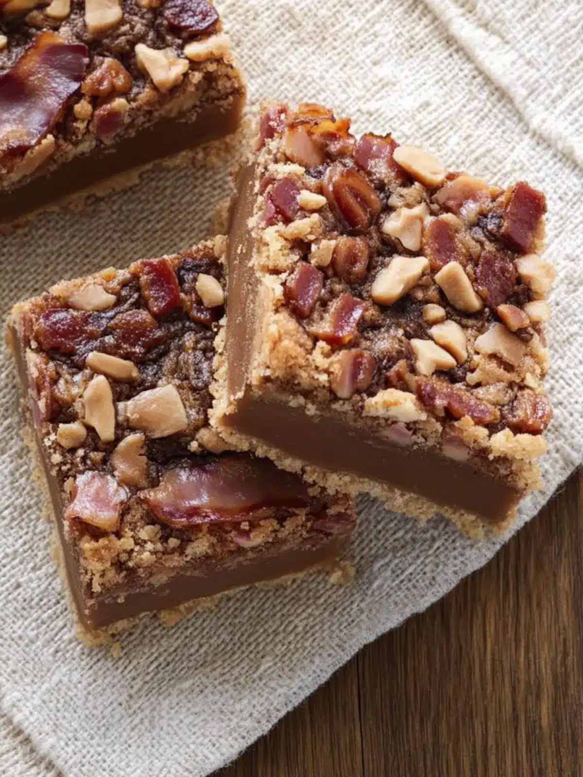 Peanut Butter-Bacon Bars That Will Change Your Snack Game 3 Peanut Butter-Bacon Bars