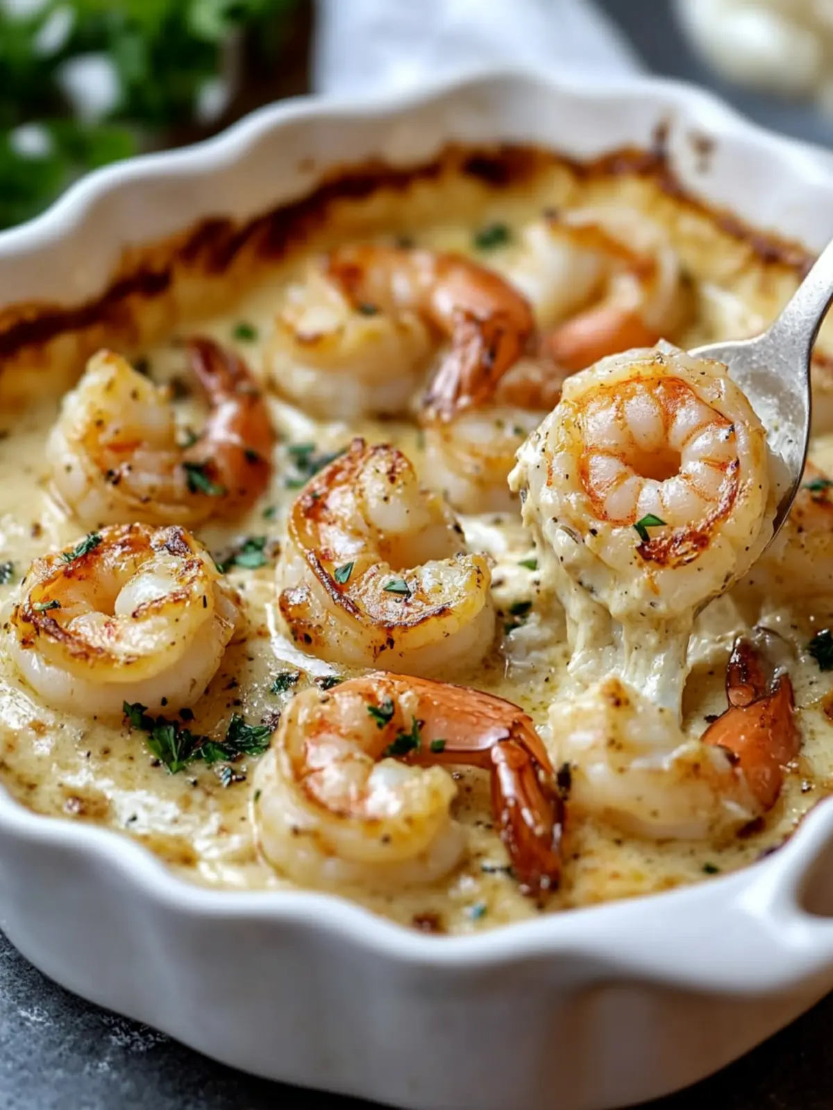 Low Carb Creamy Garlic Shrimp Bake That's Simply Irresistible 3 Low Carb Creamy Garlic Shrimp Bake