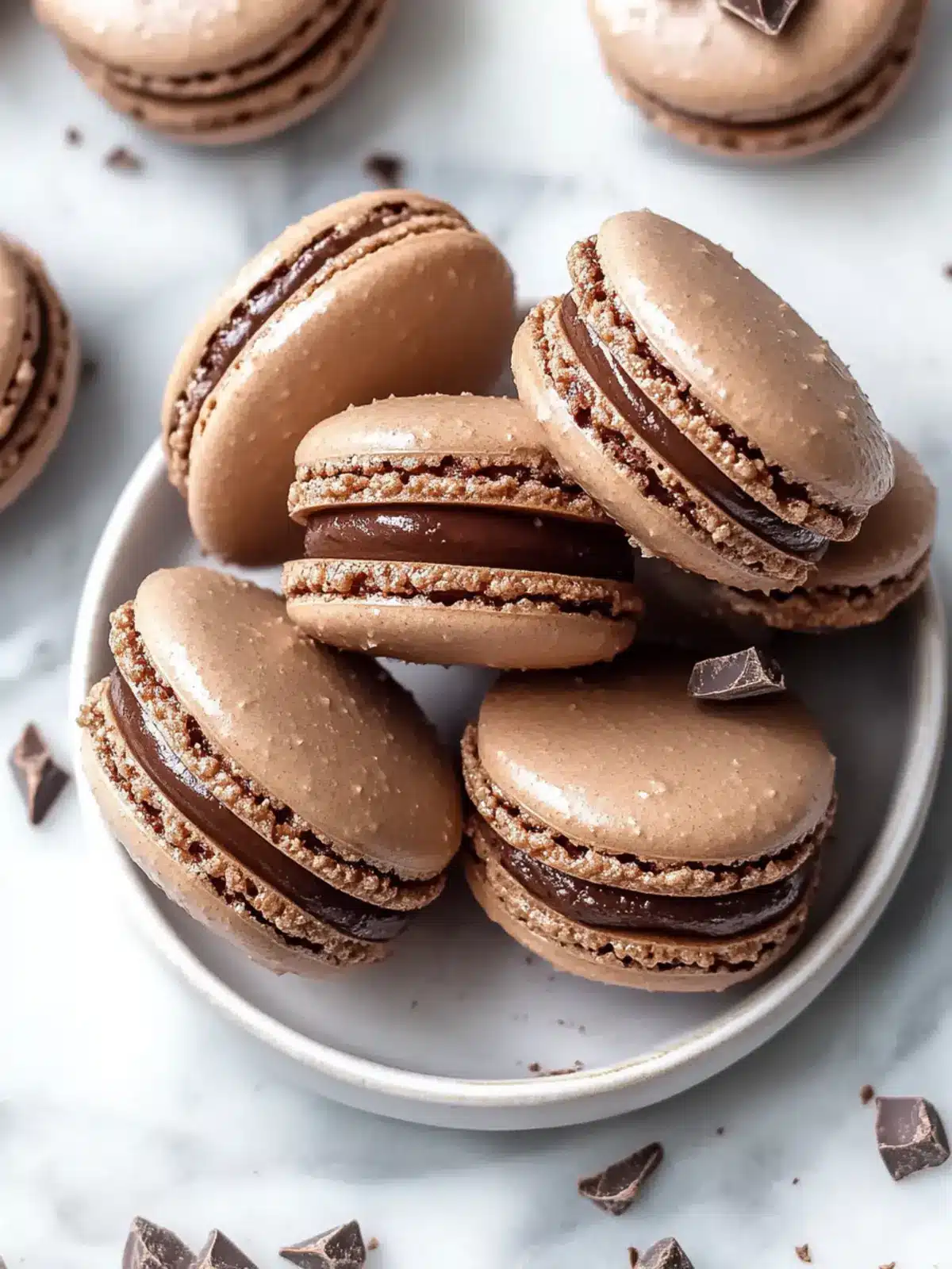 Delicious French Chocolate Macarons for Home Baking Bliss 2 French Chocolate Macarons