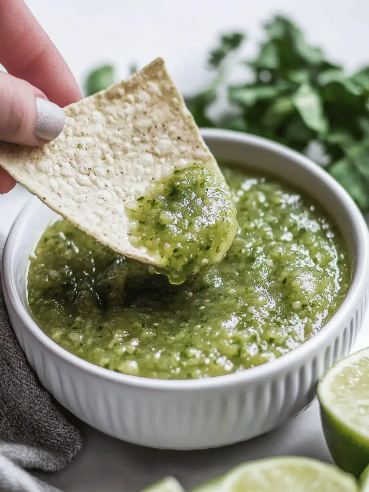 Homemade Tomatillo Green Chili Salsa for Bold Flavors 3 Tomatillo Green Chili Salsa (salsa verde)