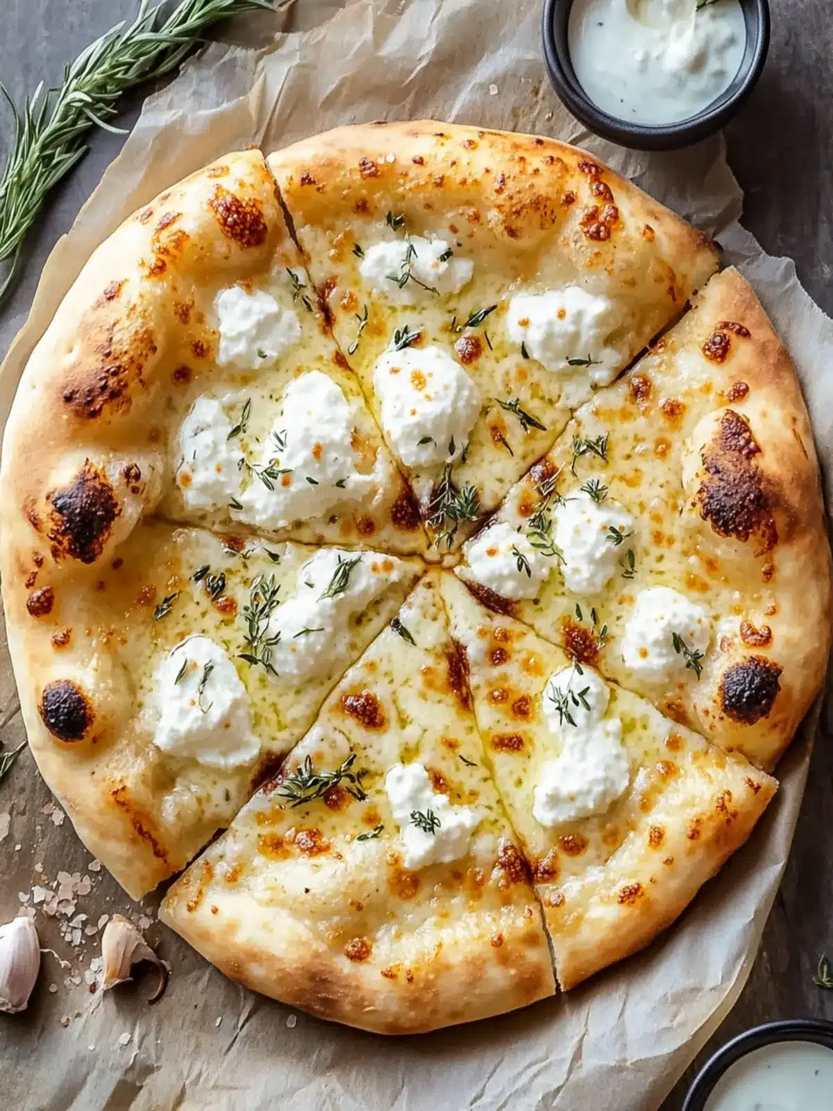 Creamy Garlic White Sauce Pizza Perfect for Cozy Nights 3 White Sauce Pizza with Creamy Garlic