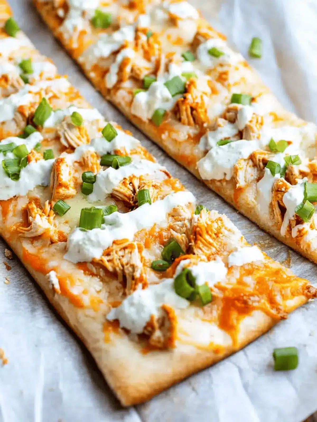 Buffalo Chicken Flatbread: Quick, Flavor-Packed Game Day Bliss 4 Buffalo Chicken Flatbread