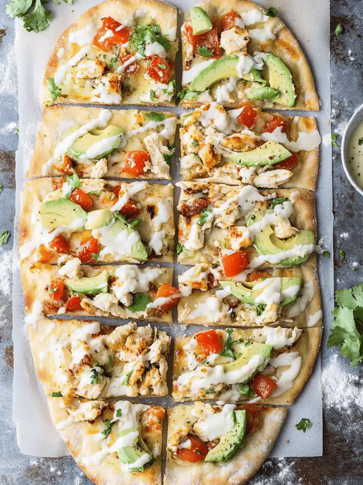 Avocado Chicken Flatbread Pizza That's Guilt-Free Deliciousness 3 Avocado Chicken Flatbread Pizza