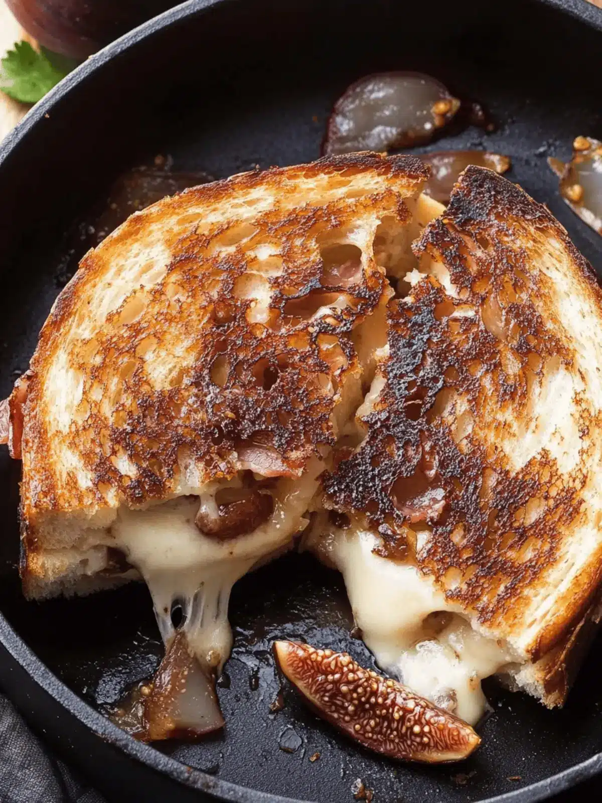 Sweet Meets Savory: Fig, Bacon & Caramelized Onion Grilled Cheese 2 Fig, Bacon & Caramelized Onion Grilled Cheese