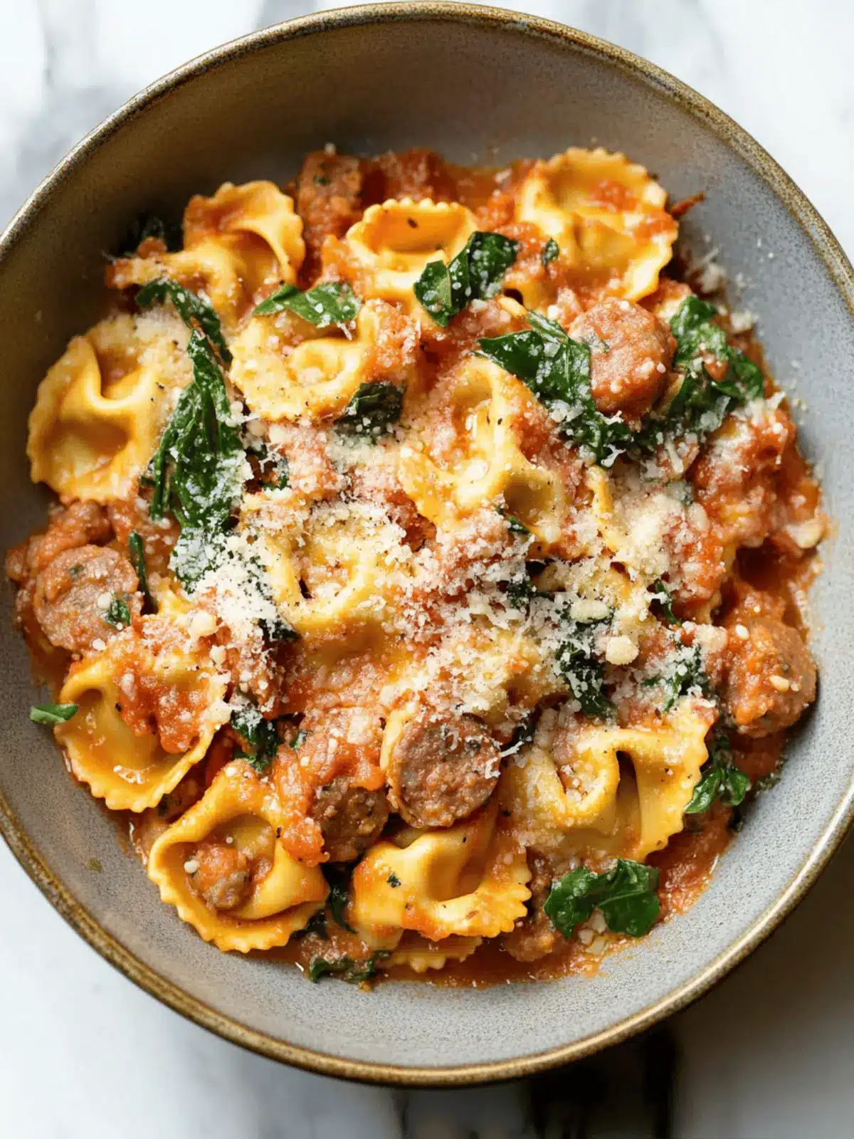 One Pan Tortellini with Sausage for a Cozy Family Dinner 3 One Pan Tortellini with Sausage