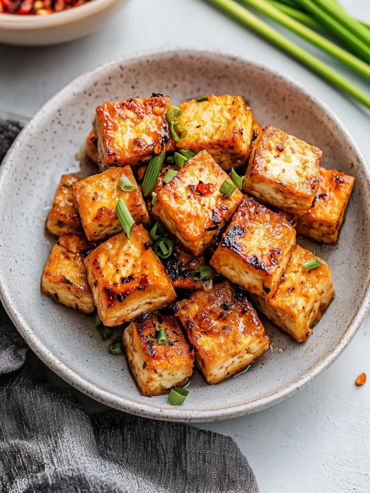 Crispy Air Fryer Lemongrass Tofu for Quick Vegan Meals 3 Air Fryer Lemongrass Tofu