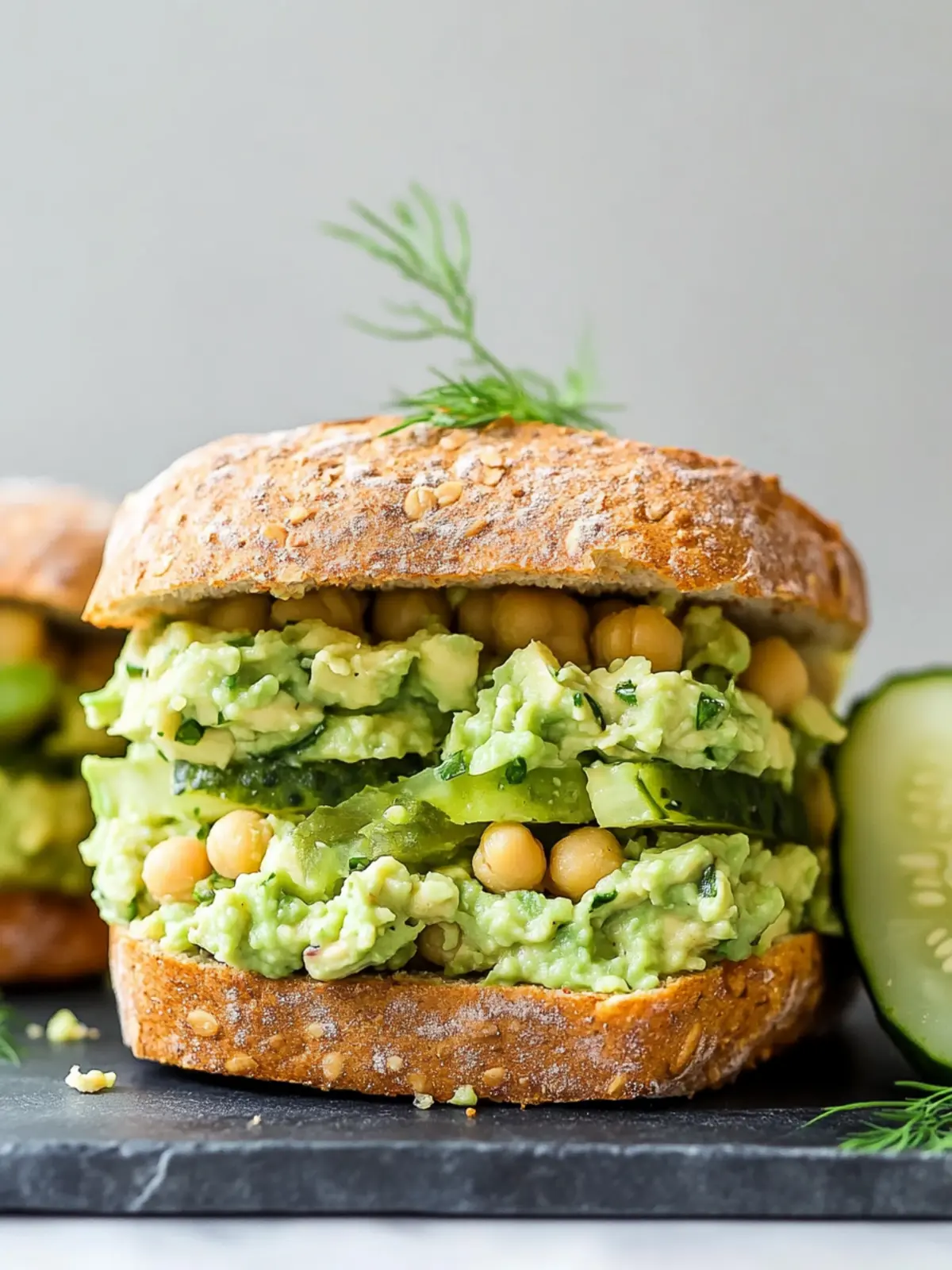 Smashed Chickpea Avocado Dill Pickle Sandwiches for Easy Lunches 3 Smashed Chickpea Avocado Dill Pickle Sandwiches