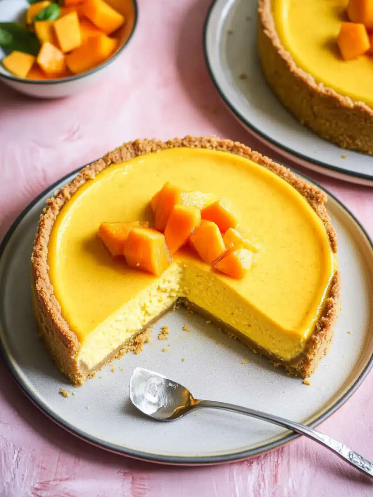 Irresistible Baked Mango Cheesecake Recipe for Sweet Moments 3 Baked Mango Cheesecake