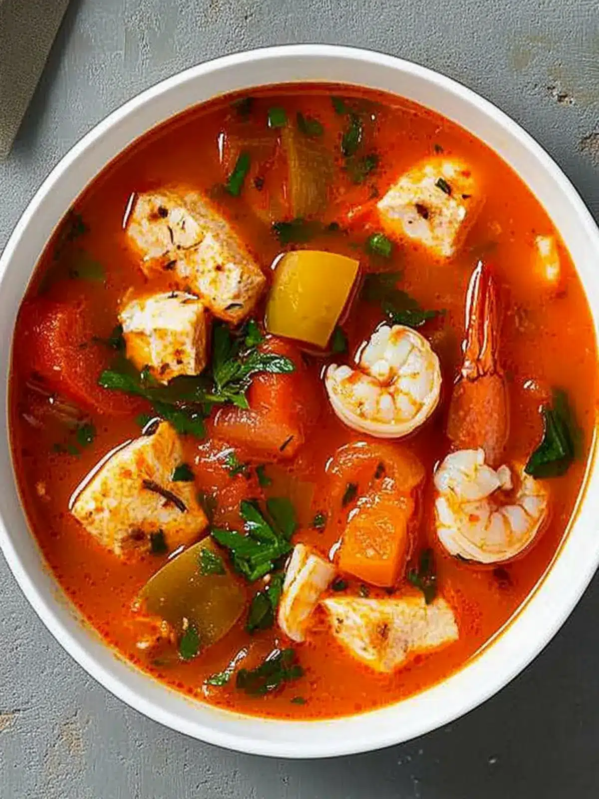Hearty Seafood Soup with Salmon and Shrimp Magic 2 Seafood Soup