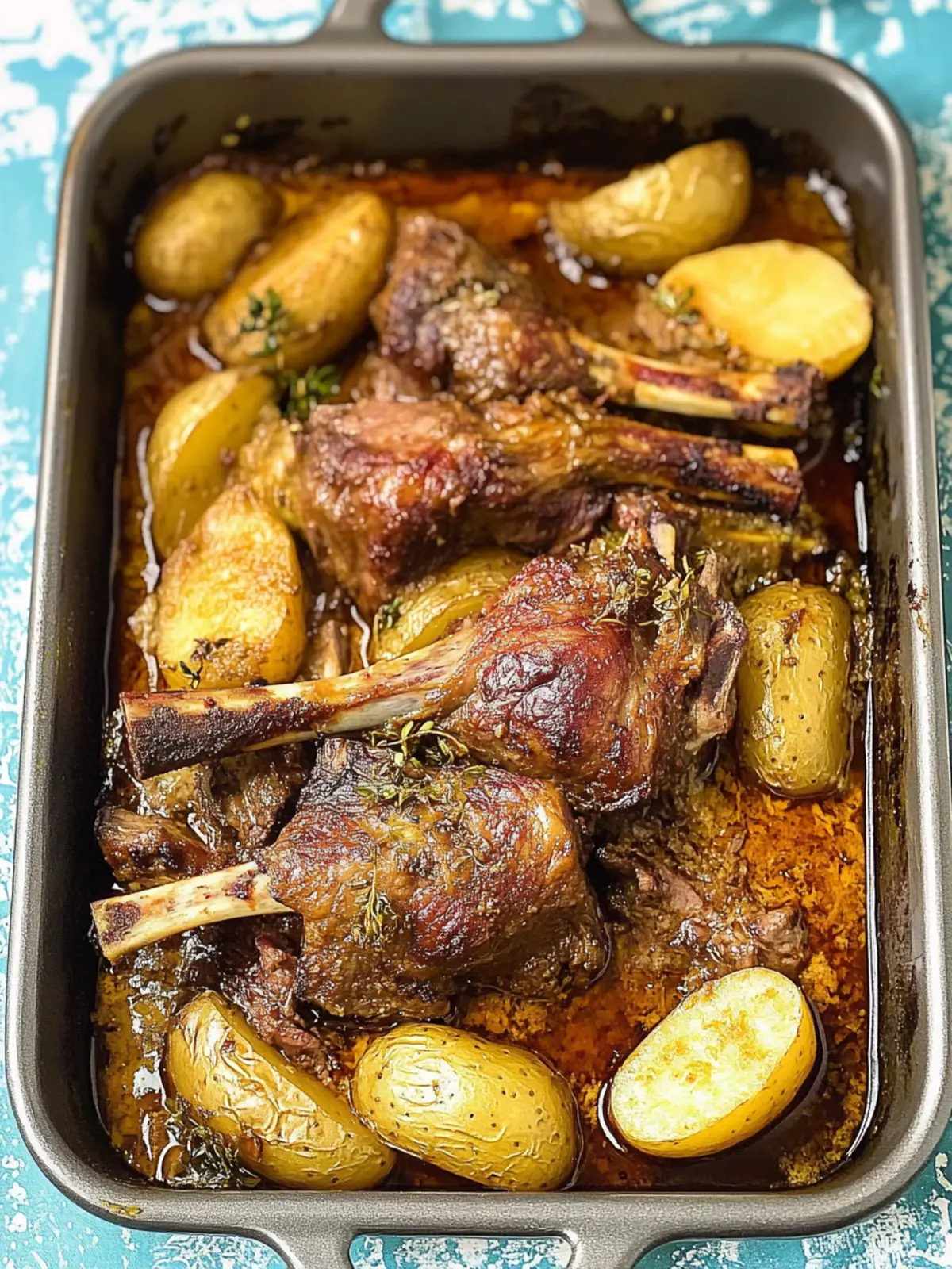 Mouthwatering Greek Lamb & Potatoes in the Oven Recipe 3 Greek Lamb & Potatoes in the Oven
