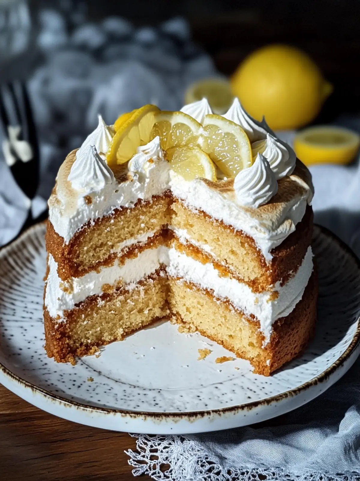 Lemon Meringue Honey Cake to Sweeten Your Day 3 Lemon Meringue Honey Cake