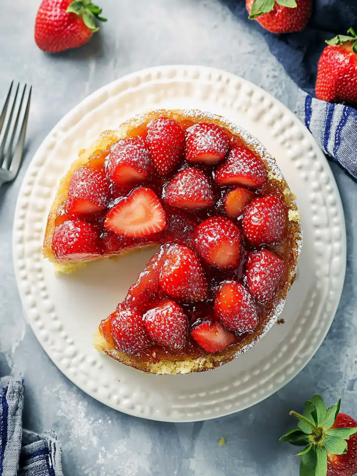 Delicious Strawberry Upside Down Cake You'll Love to Bake 2 Strawberry Upside Down Cake