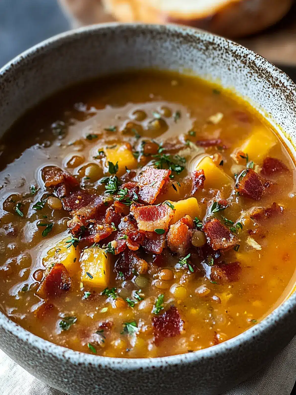 Savory French Lentil Bacon Soup for Cozy Nights In 2 French Lentil Bacon Soup