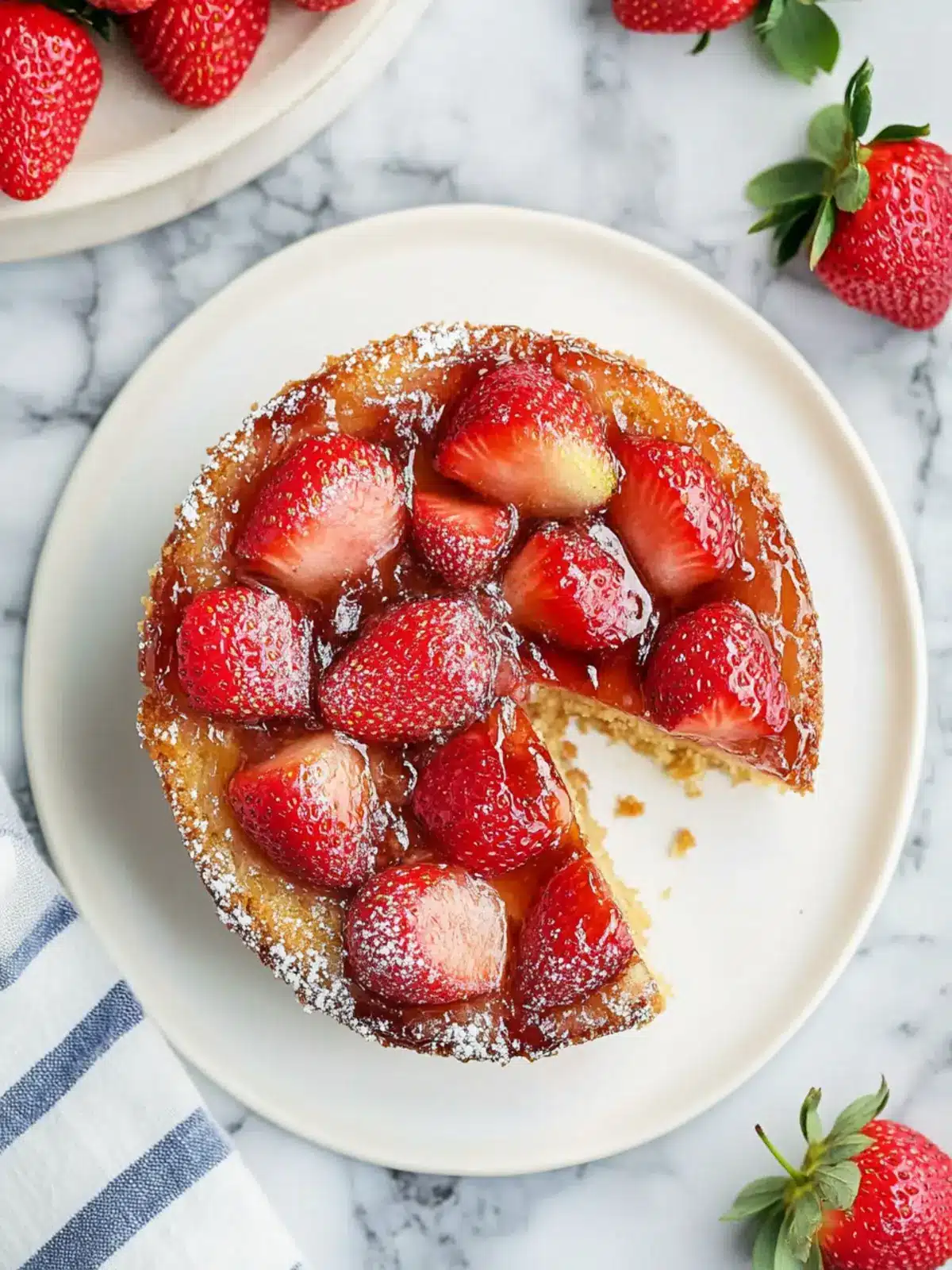 Delicious Strawberry Upside Down Cake You'll Love to Bake 3 Strawberry Upside Down Cake