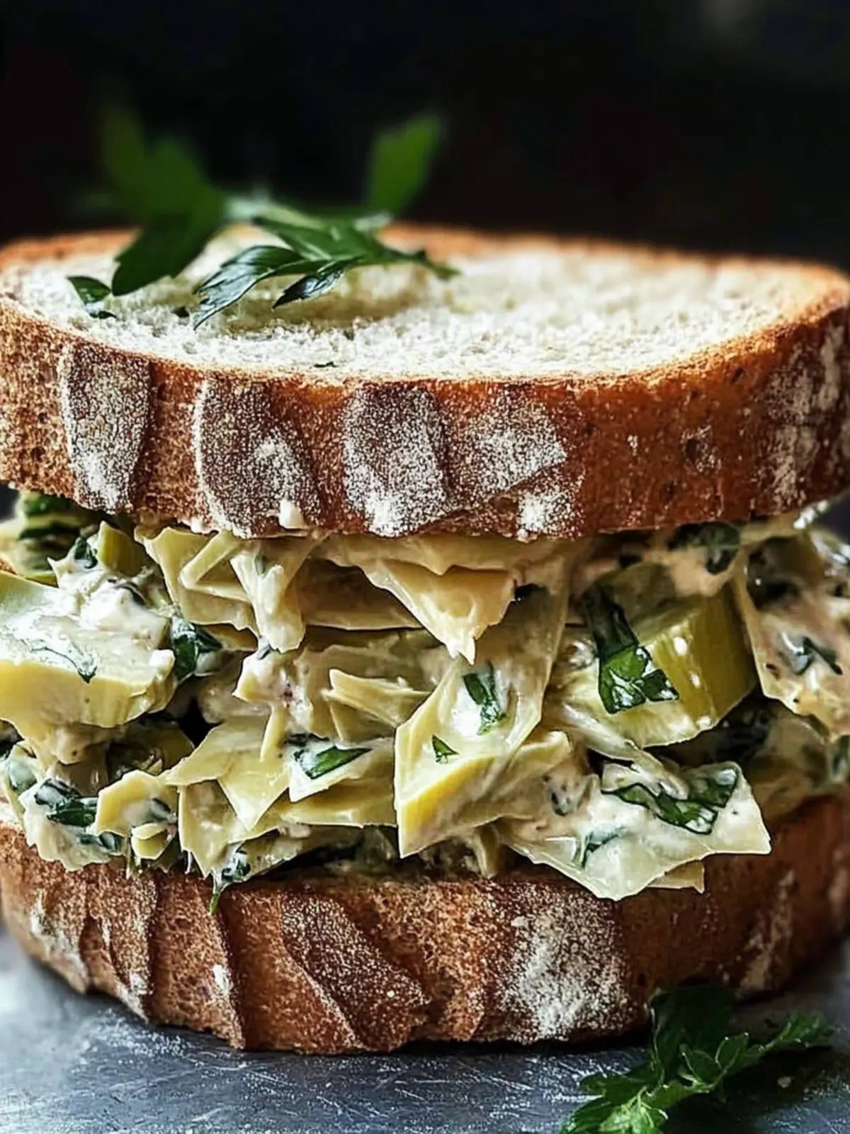 Delicious Artichoke Sandwich with Herbs for Flavor Lovers 4 Artichoke Sandwich with Herbs