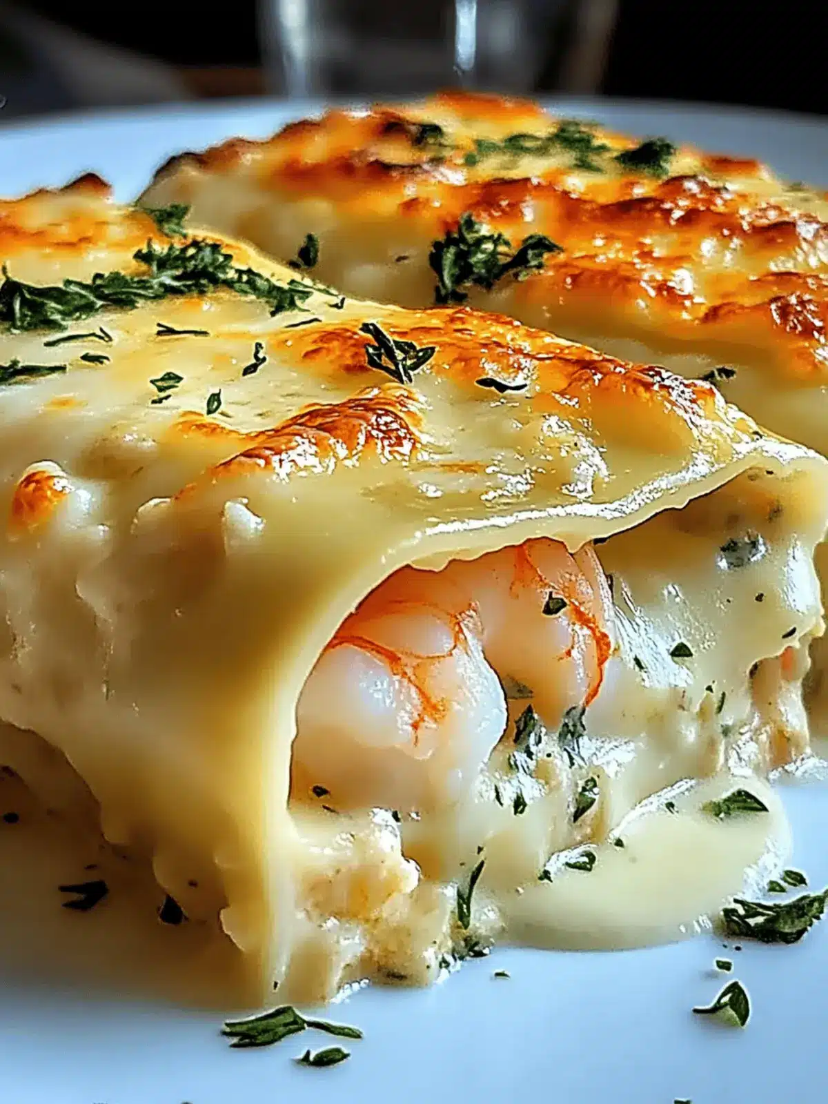 Creamy Shrimp & Crab Alfredo Lasagna Roll You'll Love 4 Shrimp & Crab Alfredo Lasagna Roll