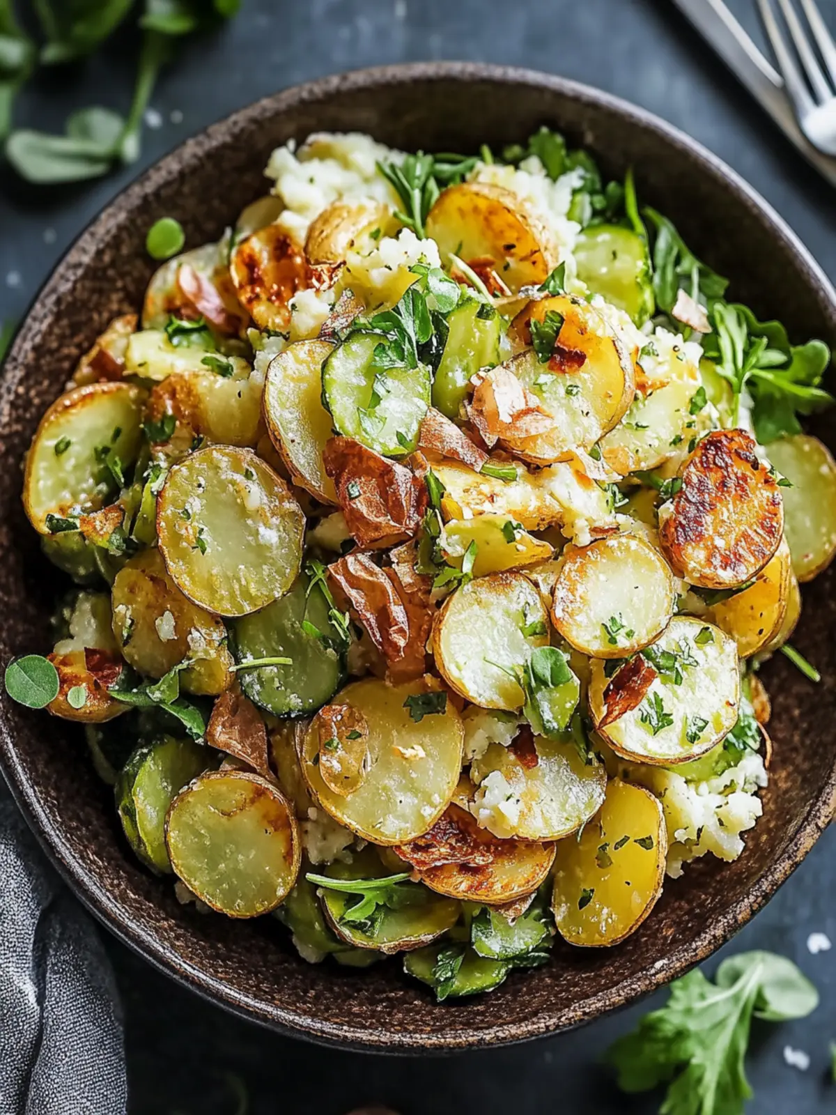 Crispy Smashed Potato Salad with Zesty Pickles You ll Love 3 Crispy Smashed Potato Salad with Zesty Pickles