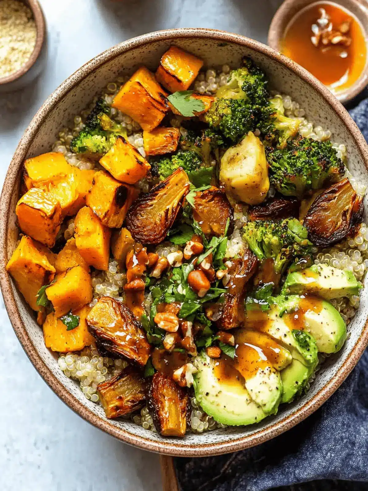 Quinoa Power Bowls with Maple Chipotle Brussels & Smoky Squash 2 Quinoa Power Bowls with Maple Chipotle Brussels and Smoky Butternut Squash