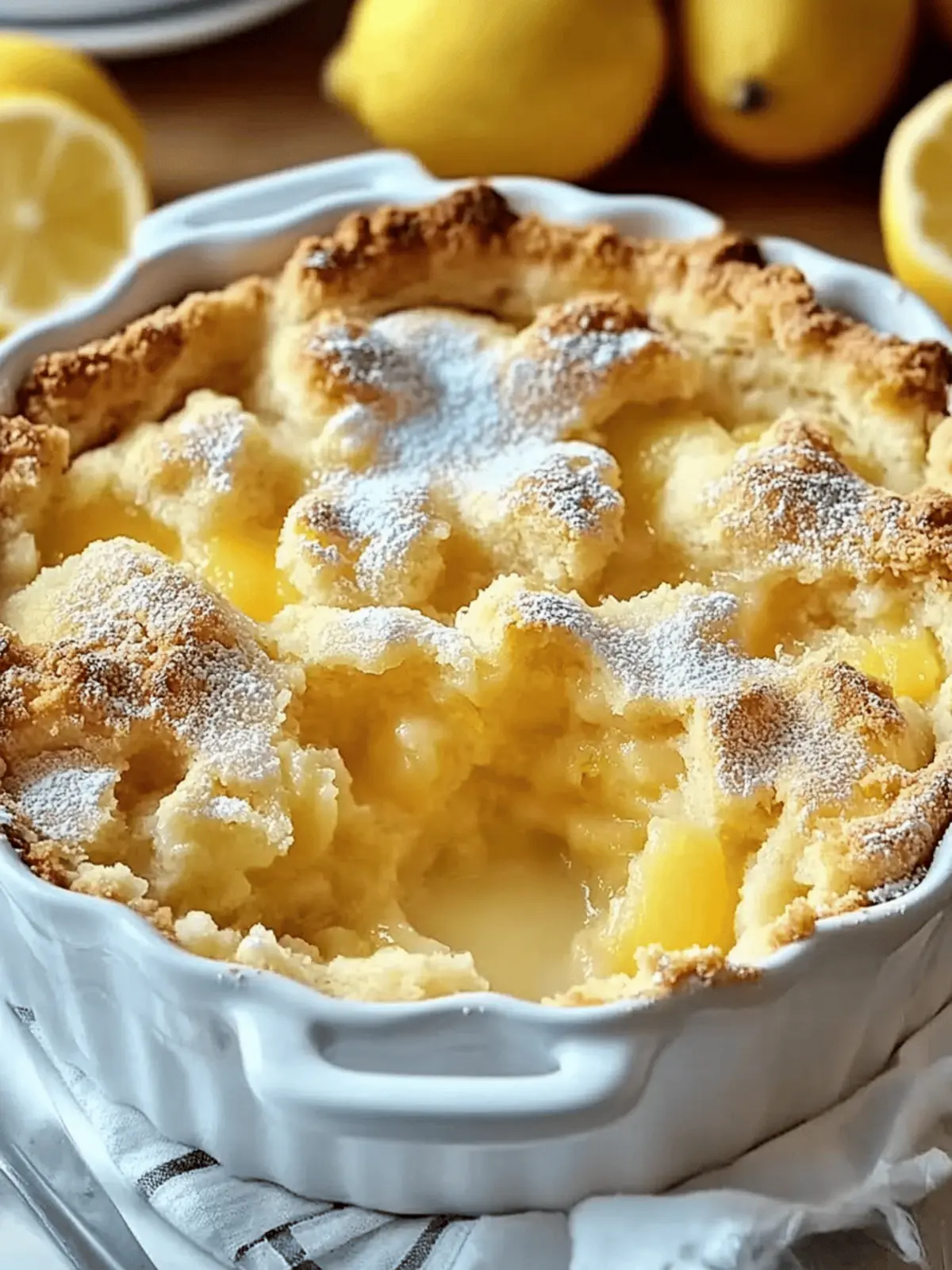 Magic Lemon Cobbler: Effortlessly Sweet Summer Bliss 2 Magic Lemon Cobbler