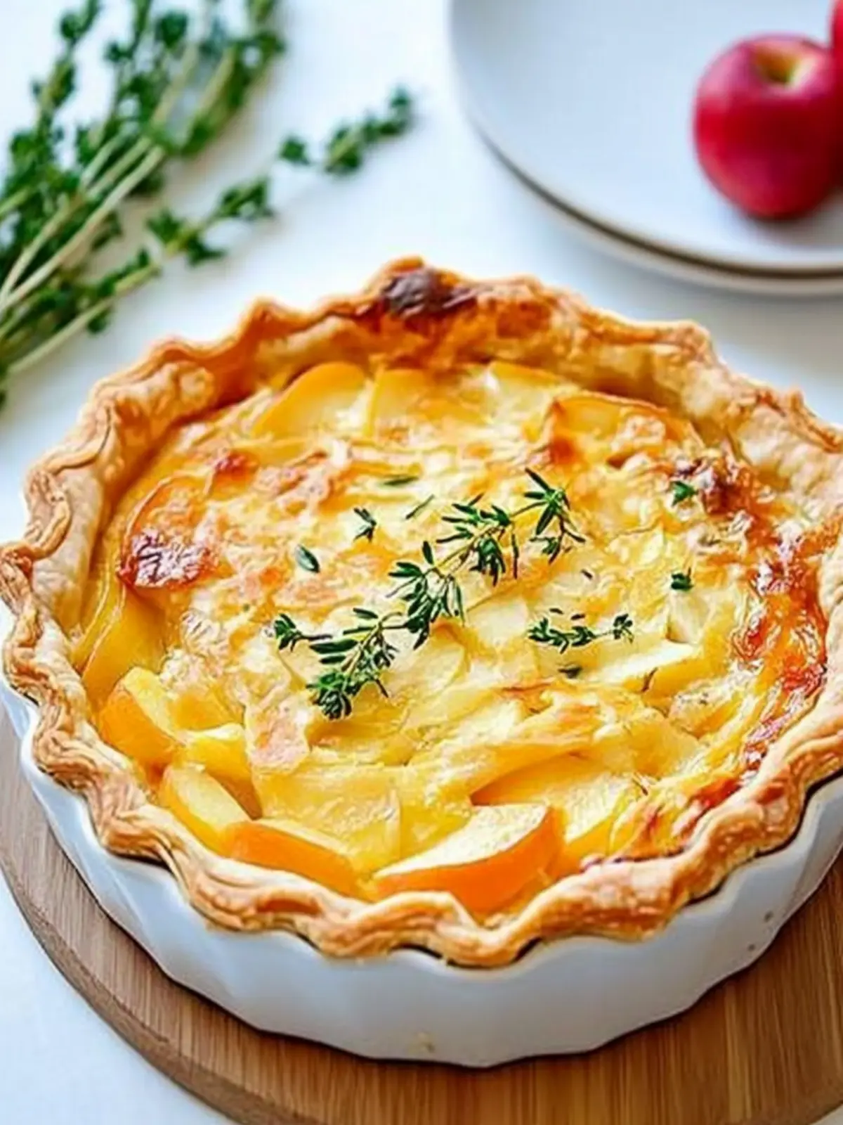 Savory Apple and Cheddar Quiche for Cozy Weekends 3 Apple and Cheddar Quiche