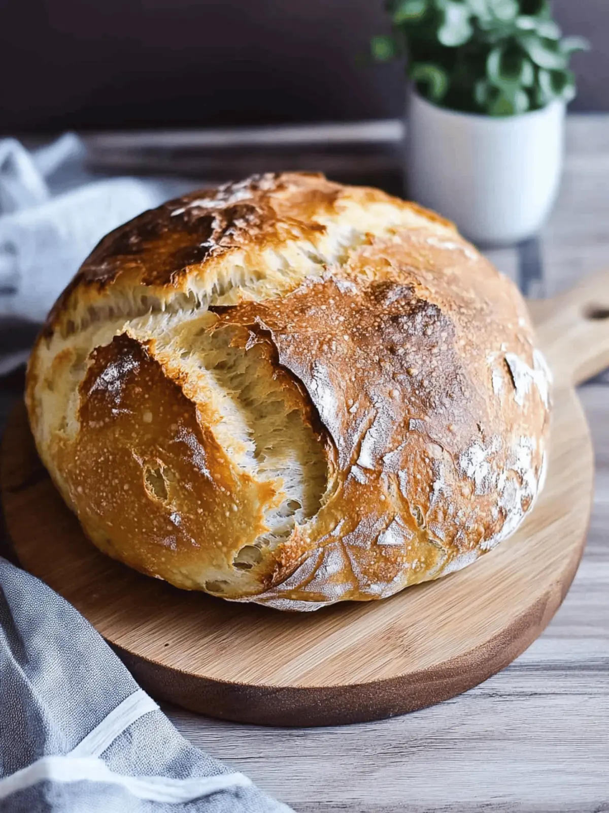 Instant Pot No Knead Artisan Bread in Just 5 Hours 3 Instant Pot No Knead Artisan Bread
