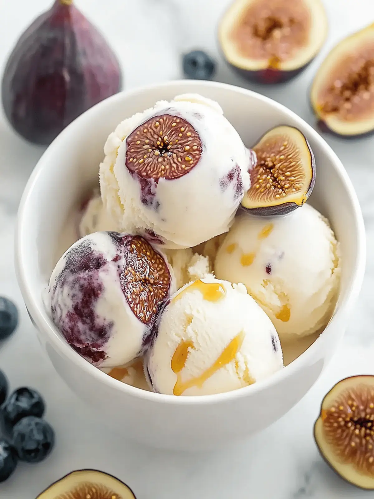 Homemade Honey-Drizzled Fig and Ricotta Ice Cream Bliss 4 Honey-Drizzled Fig and Ricotta Ice Cream