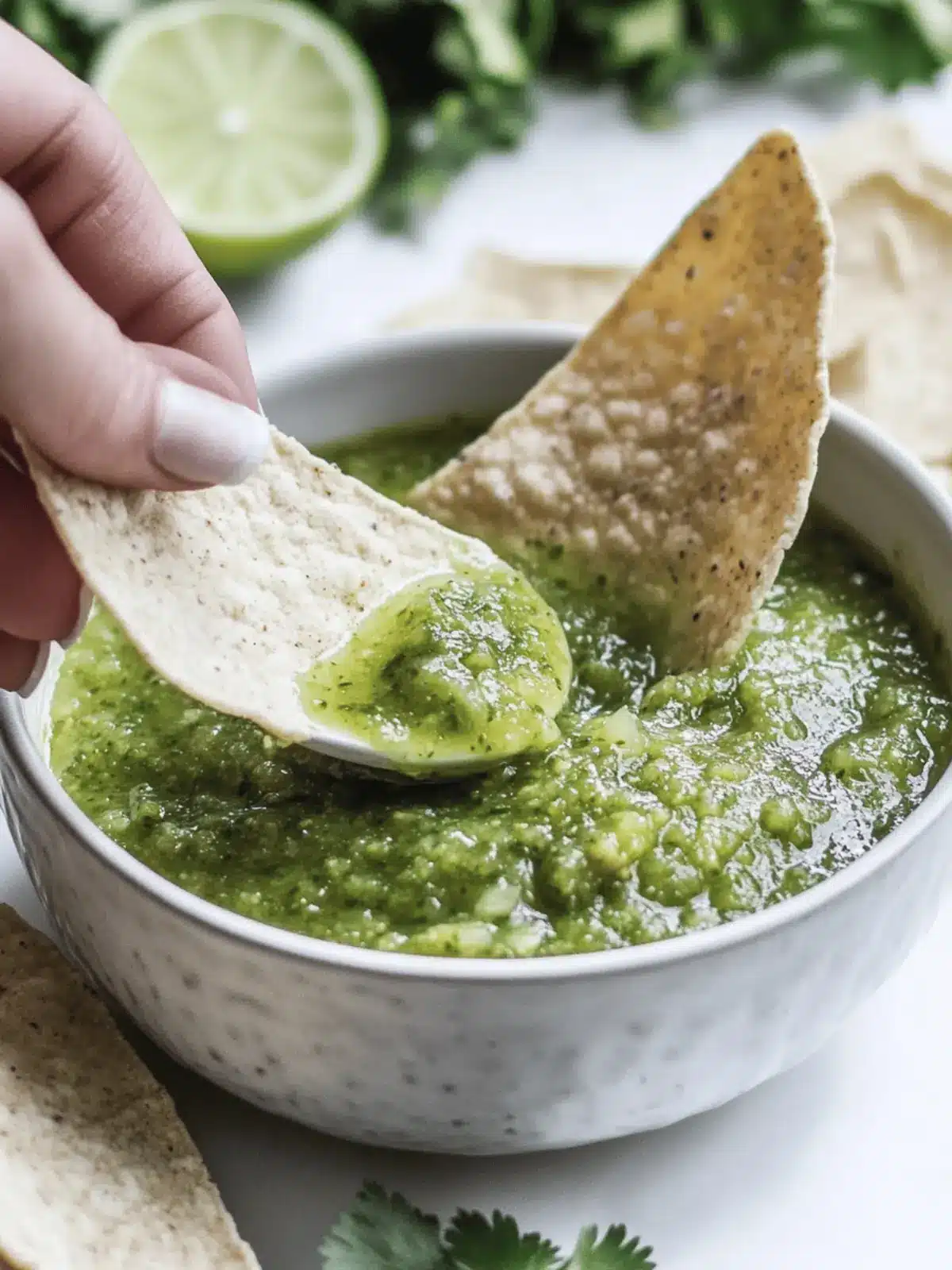 Homemade Tomatillo Green Chili Salsa for Bold Flavors 2 Tomatillo Green Chili Salsa (salsa verde)