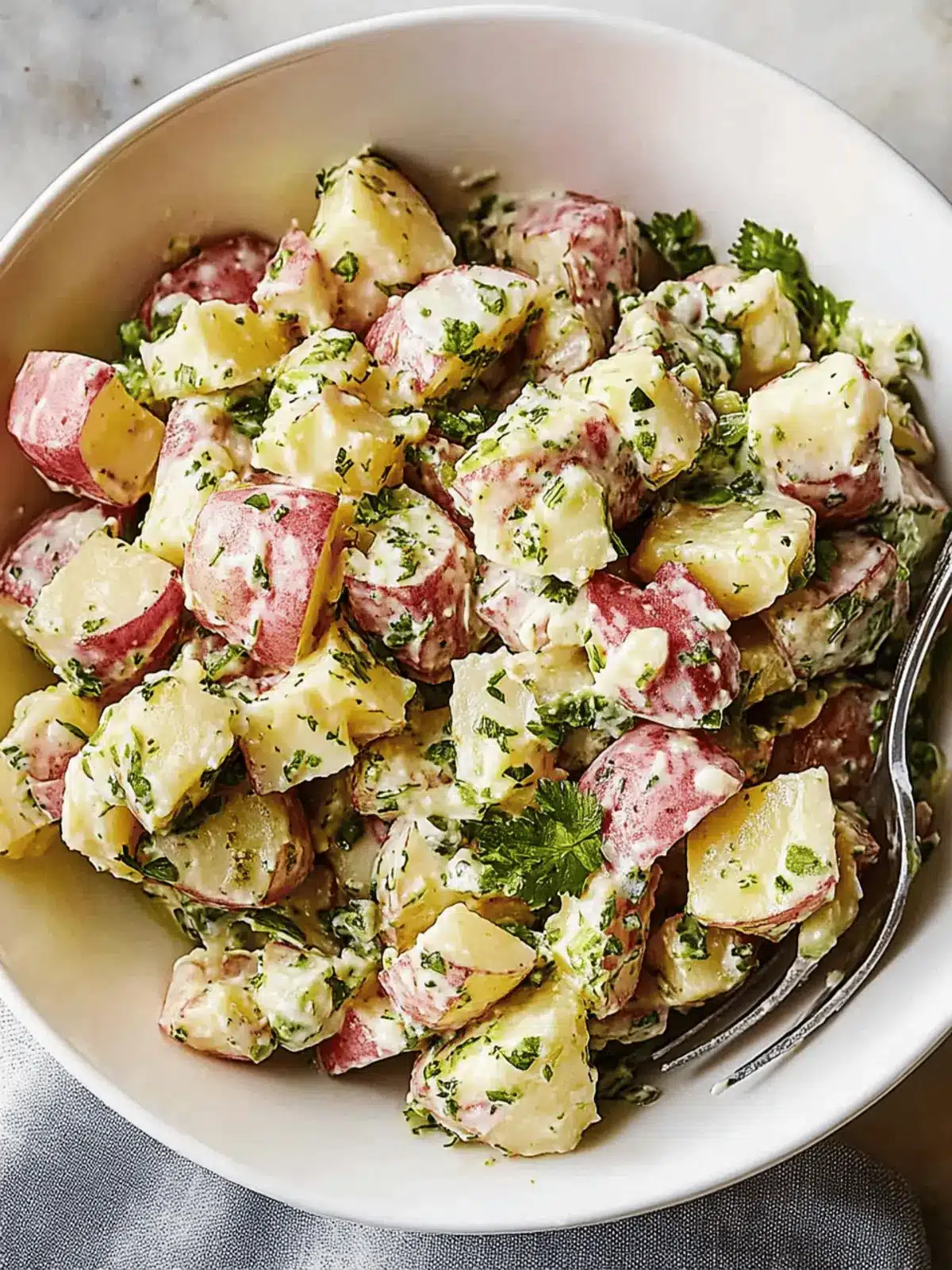 Savory Red Potato Salad with Zesty Herb Twist 4 Red Potato Salad