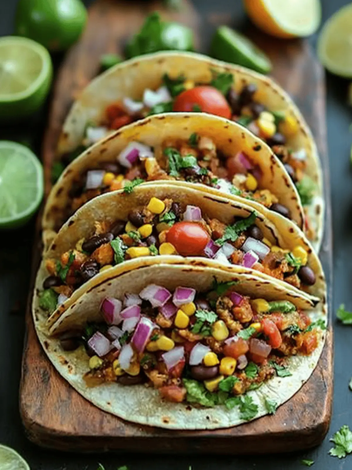 Flavor-Packed Vegetarian Tacos Recipe for Taco Night Fun 4 Vegetarian Tacos Recipe