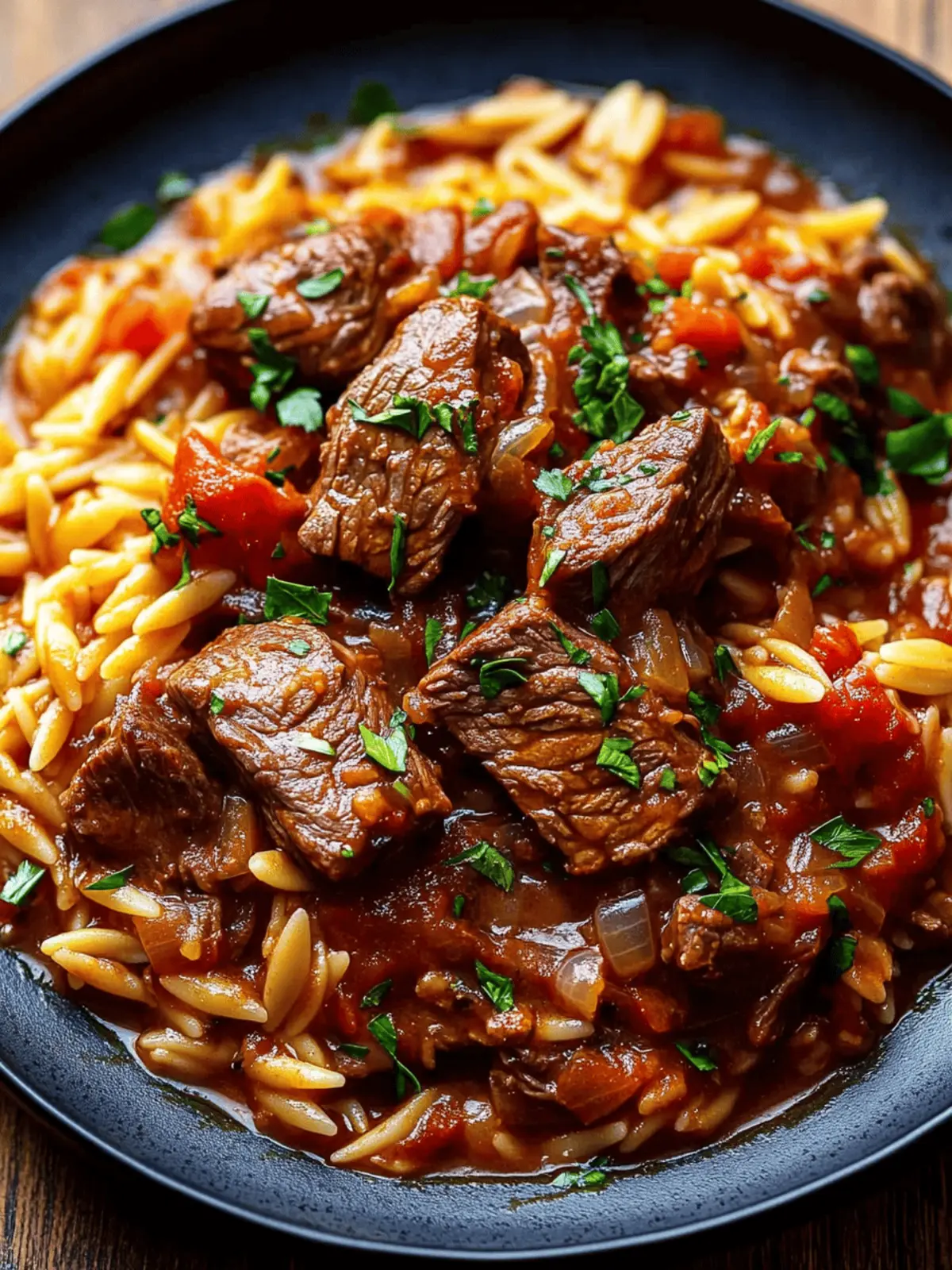 Savory Beef Giouvetsi: Comforting Braised Beef and Orzo Delight 2 Beef Giouvetsi (Braised Beef and Orzo)
