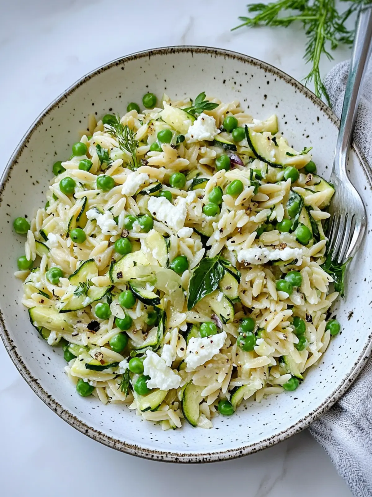 Zucchini, Pea & Goat Cheese Orzo Salad for Vibrant Meals 4 Zucchini, Pea & Goat Cheese Orzo Salad