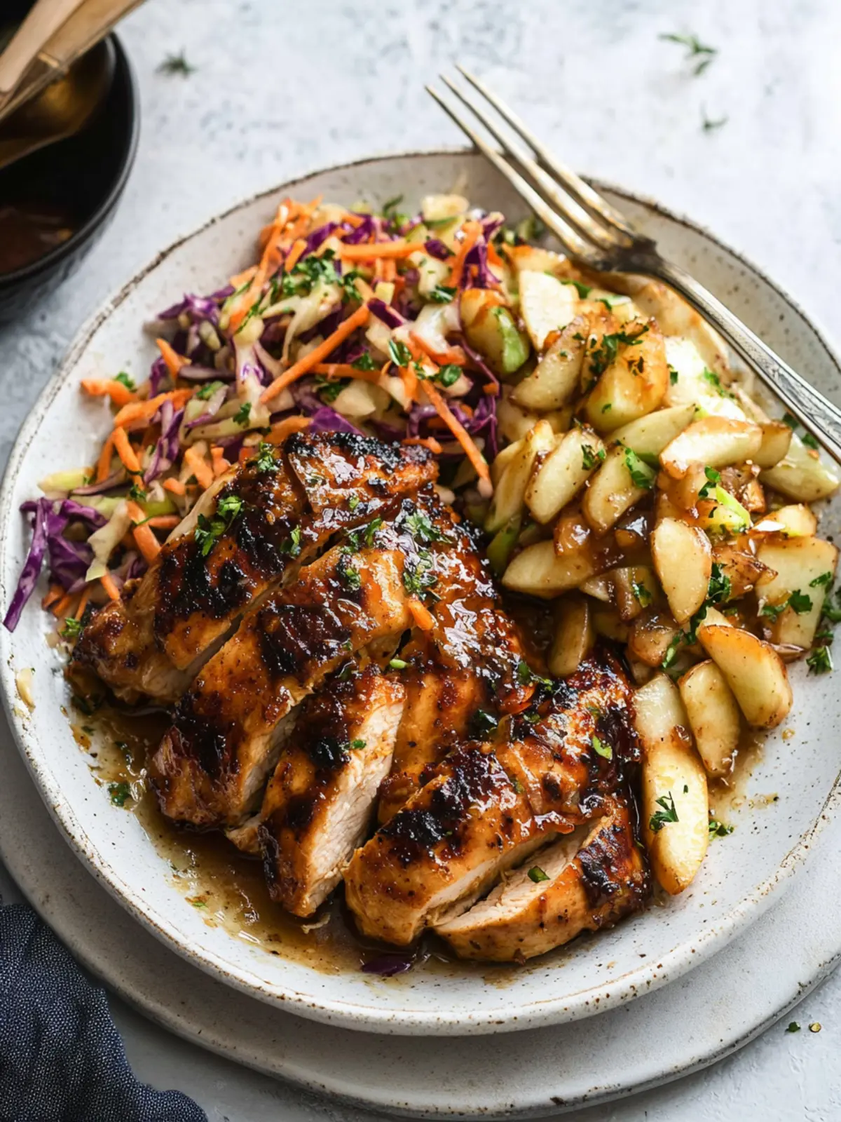 Sticky Apple Cider Chicken with Autumn Slaw You'll Love 4 Sticky Apple Cider Chicken with Autumn Slaw