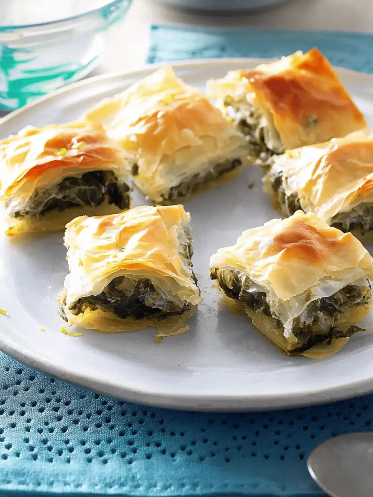 Irresistible Spanakopita Bites: Crunchy Greek Delights! 4 Spanakopita Bites
