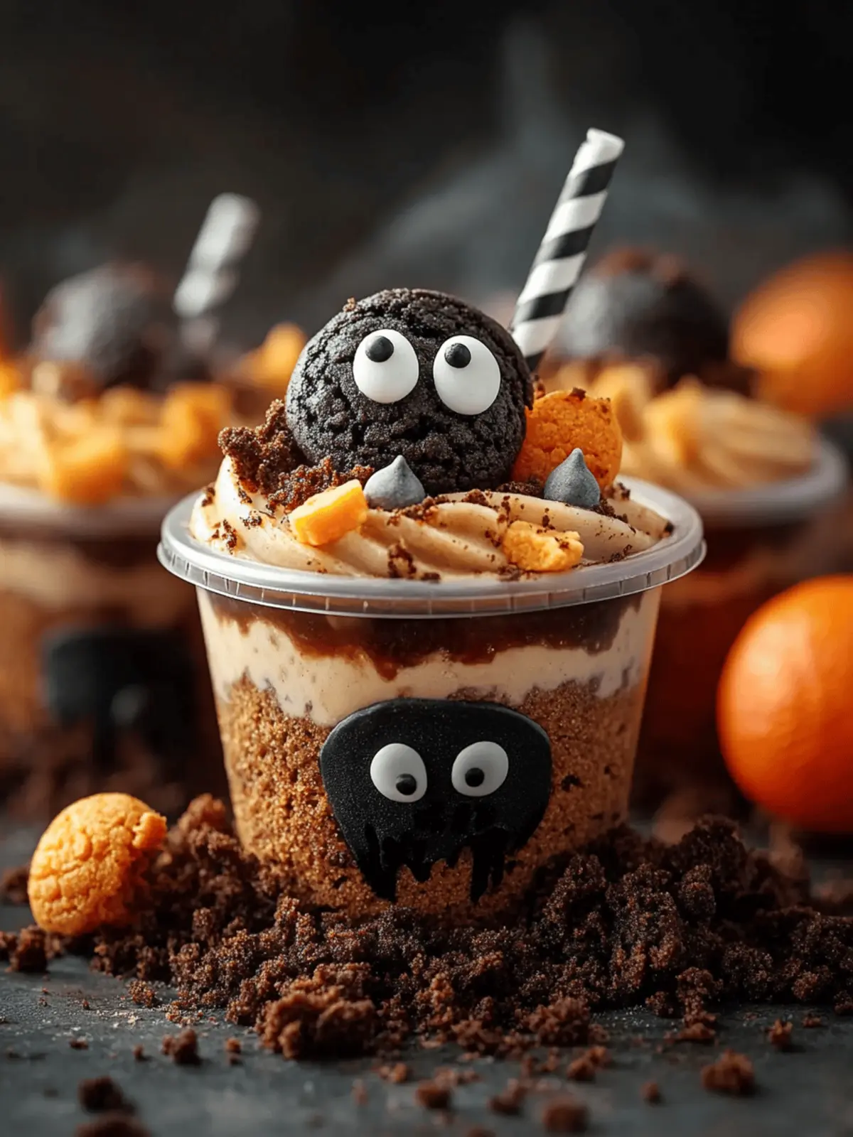 Graveyard Pudding Cookie Cups: Spooky Fun for Halloween! 2 Graveyard Pudding Cookie Cups