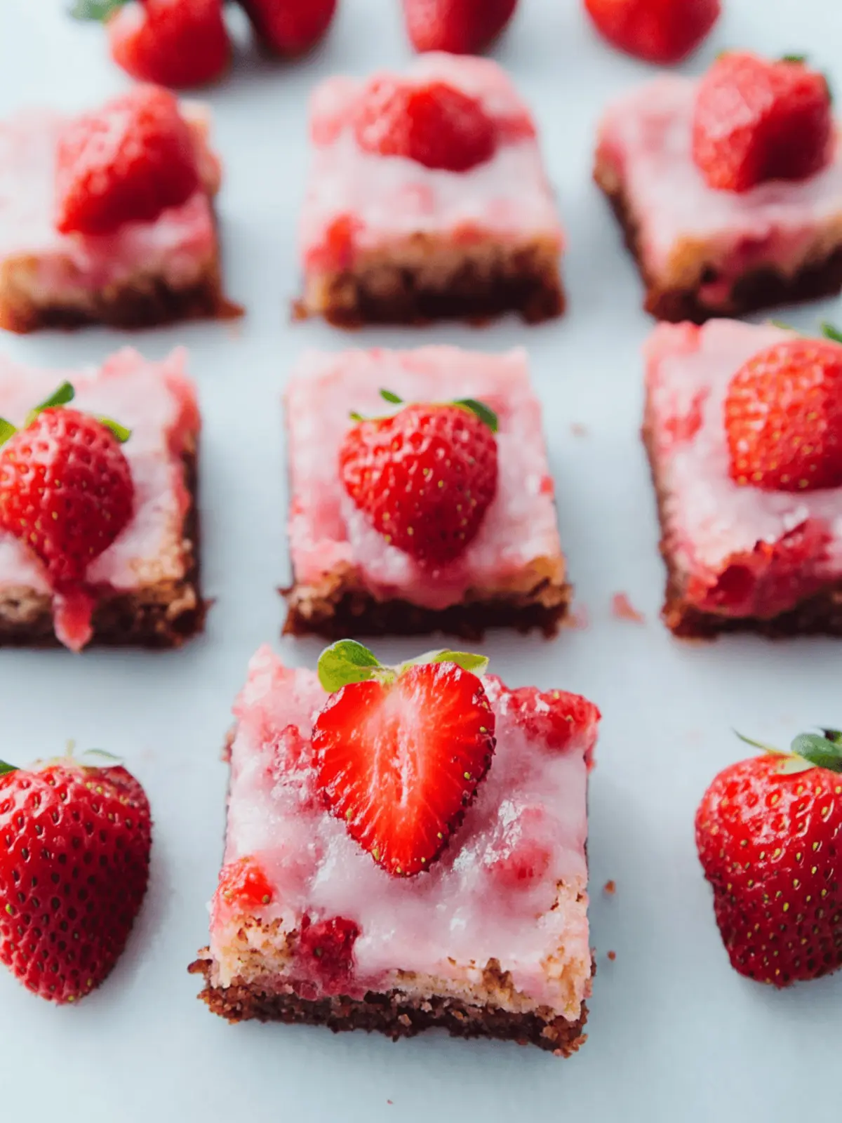 Delicious Strawberry Brownies for a Sweet Valentine's Treat 2 Strawberry Brownies