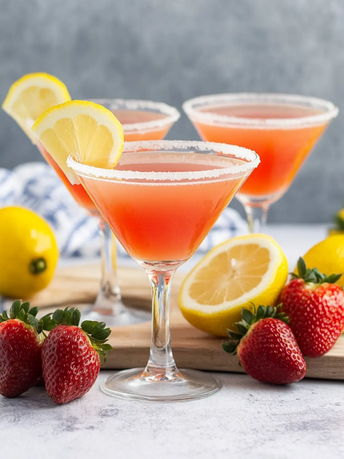 Sip Into Summer with a Refreshing Strawberry Lemon Drop Martini 3 Strawberry Lemon Drop Martini