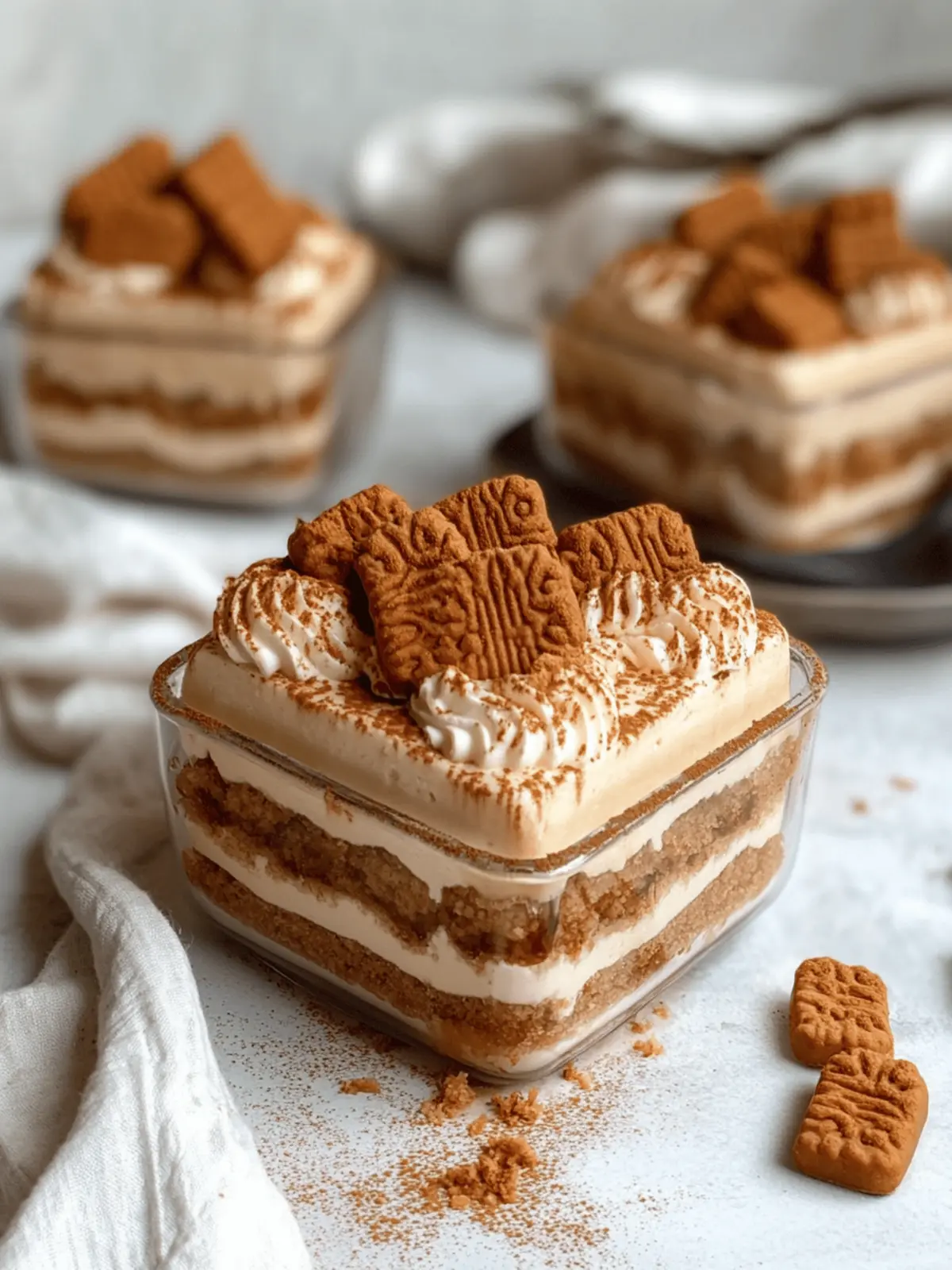Easy Biscoff Tiramisu: No-Bake Bliss in Just 10 Minutes 2 Easy Biscoff Tiramisu