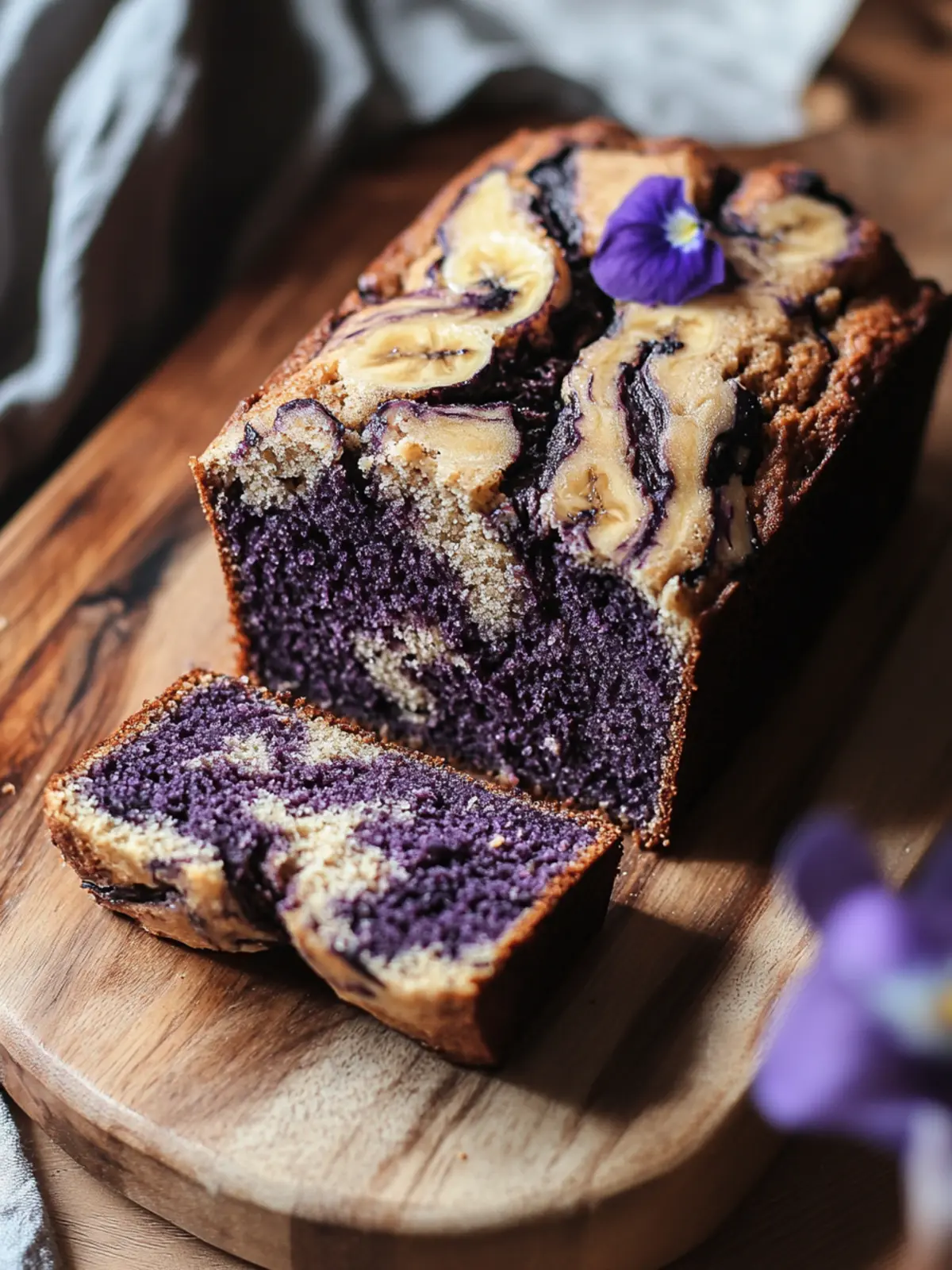 Marbled Ube Banana Bread: Colorful, Delicious, and Vegan! 4 Marbled Ube Banana Bread