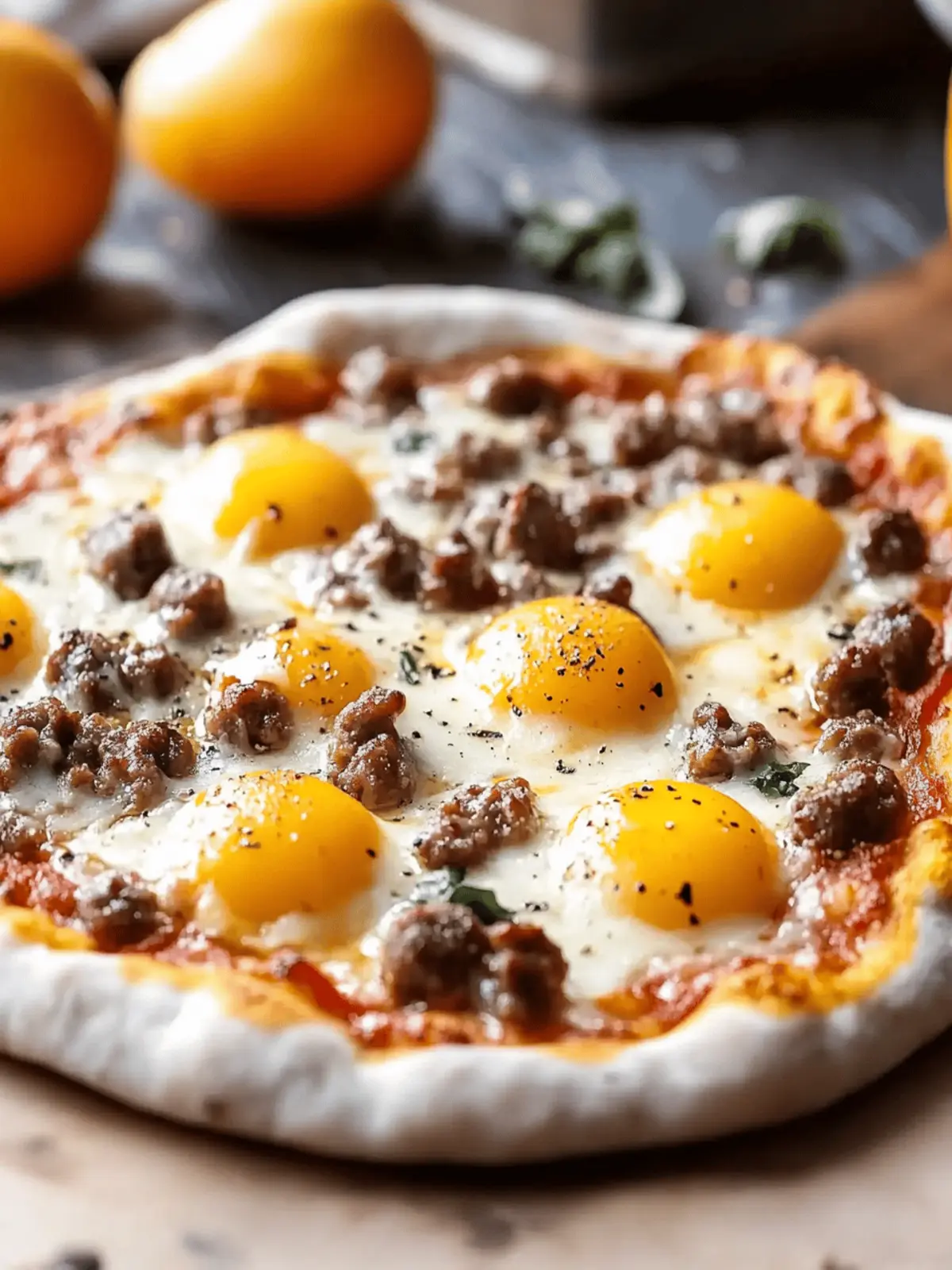 Savory Sausage Breakfast Pizza Ready in Just 30 Minutes 2 Sausage Breakfast Pizza