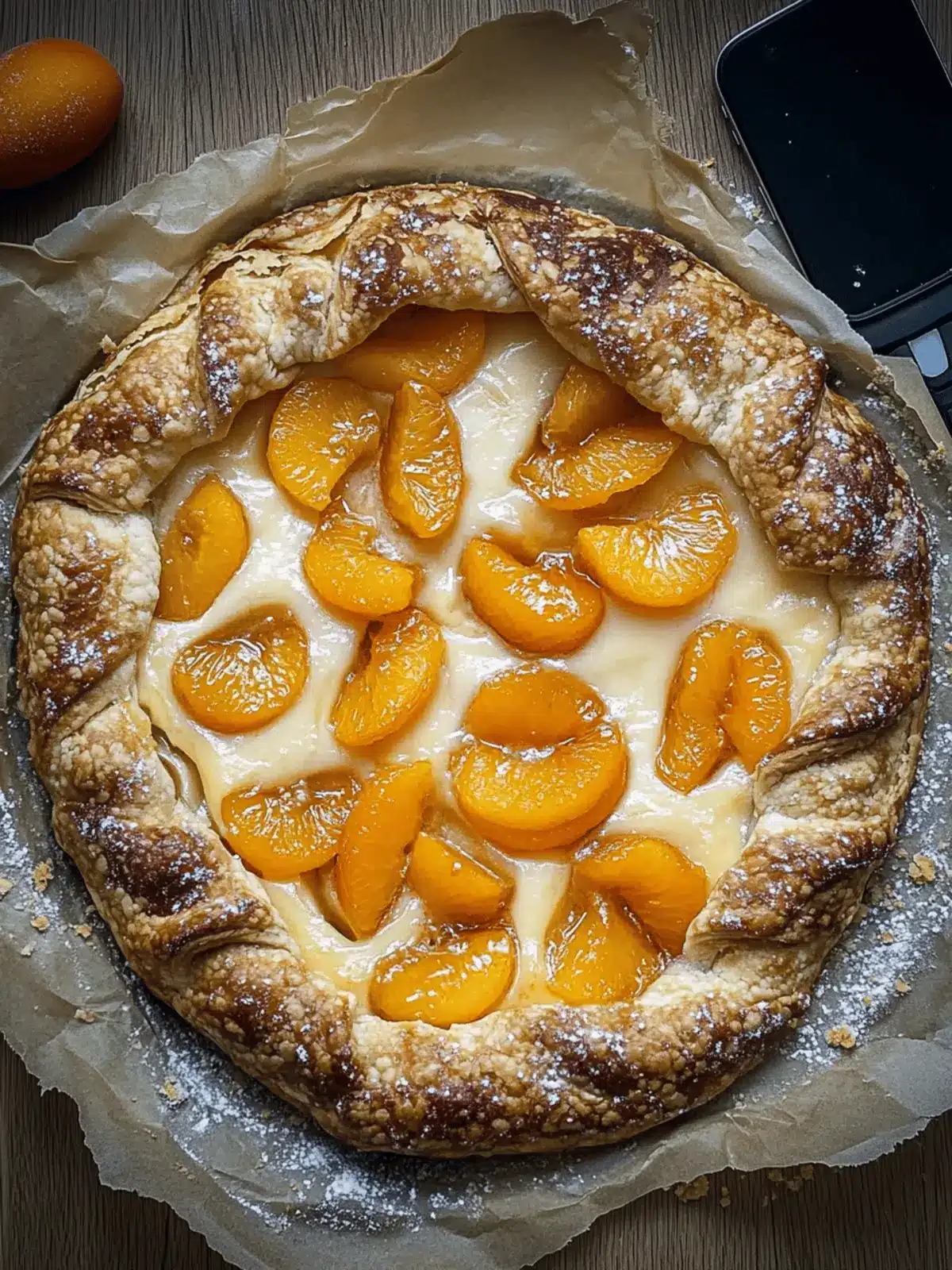 Apricot Cheesecake Fillo Galette: A Delightful Homemade Treat 2 Apricot Cheesecake Fillo Galette