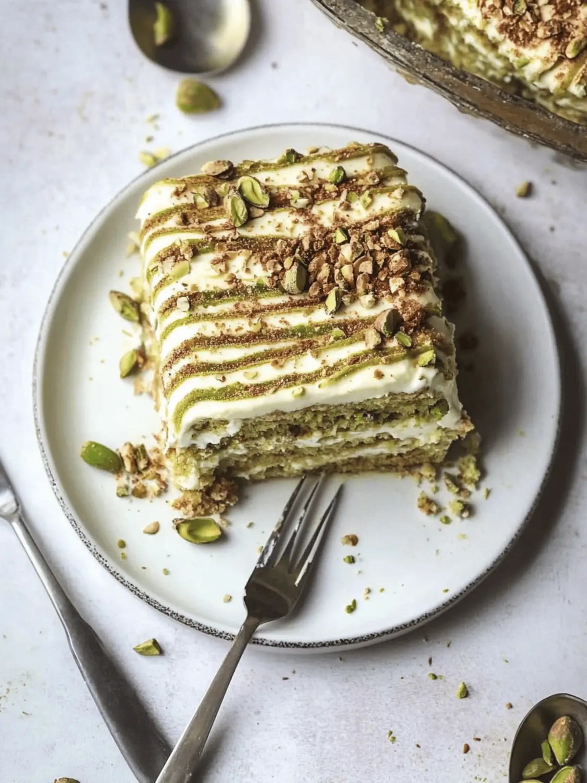 Pistachio Tiramisu: The Ultimate No-Bake Dessert Delight 2 Pistachio Tiramisu